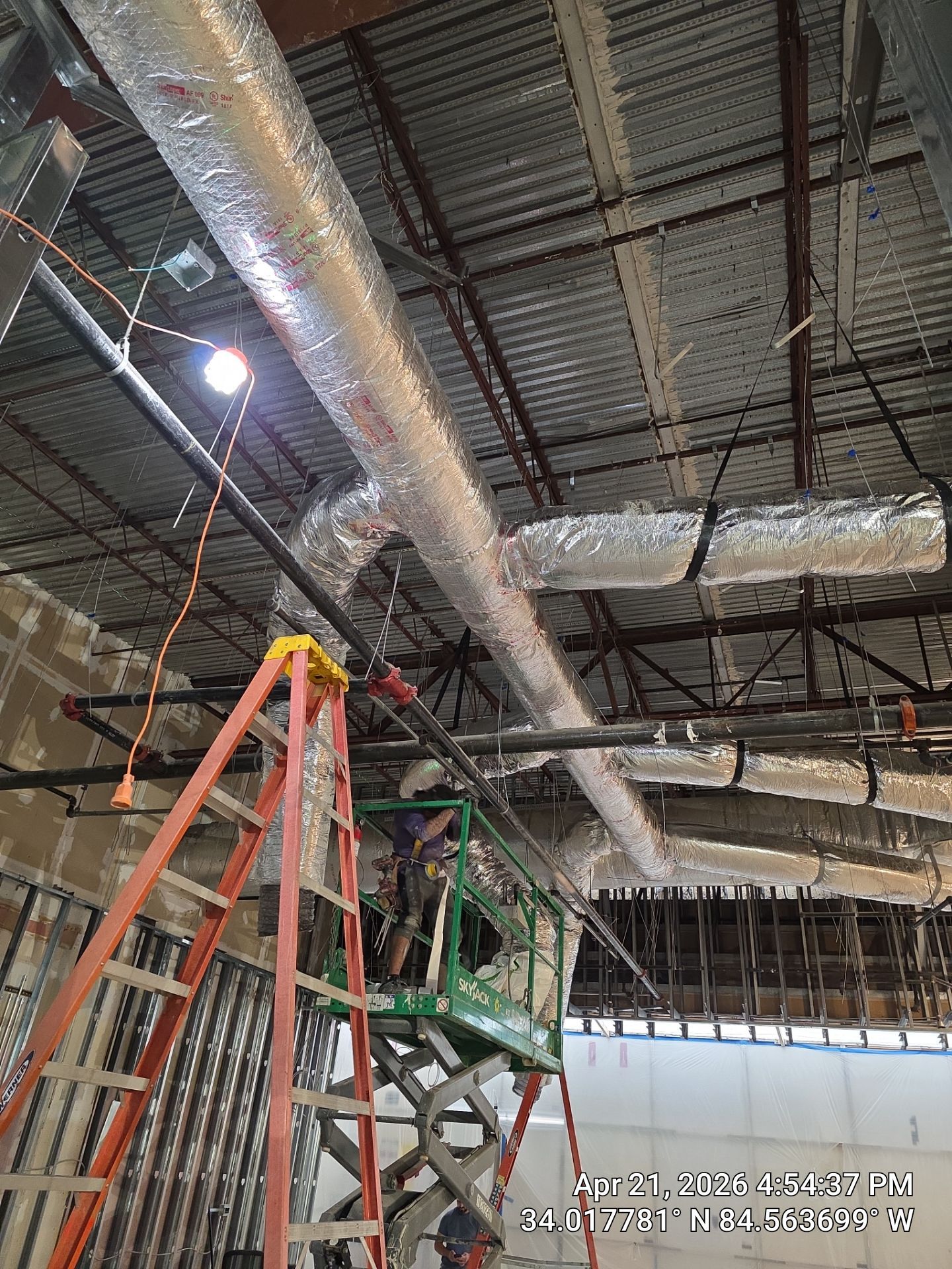 Commercial HVAC System and Custom Ductwork Installation in Kennesaw by Veasey Mechanical Services 