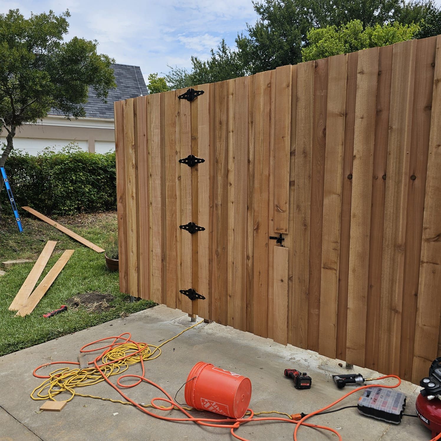 Fence & Concrete Patio by EL-GC LLC 