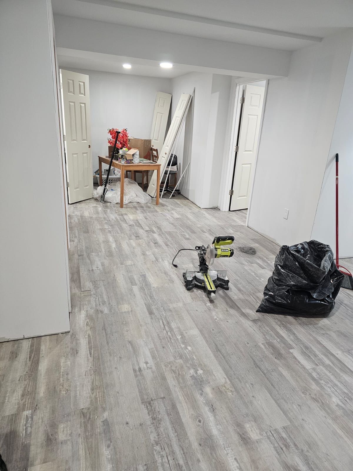 Basement Remodel using Wood by Home Concepts Construction