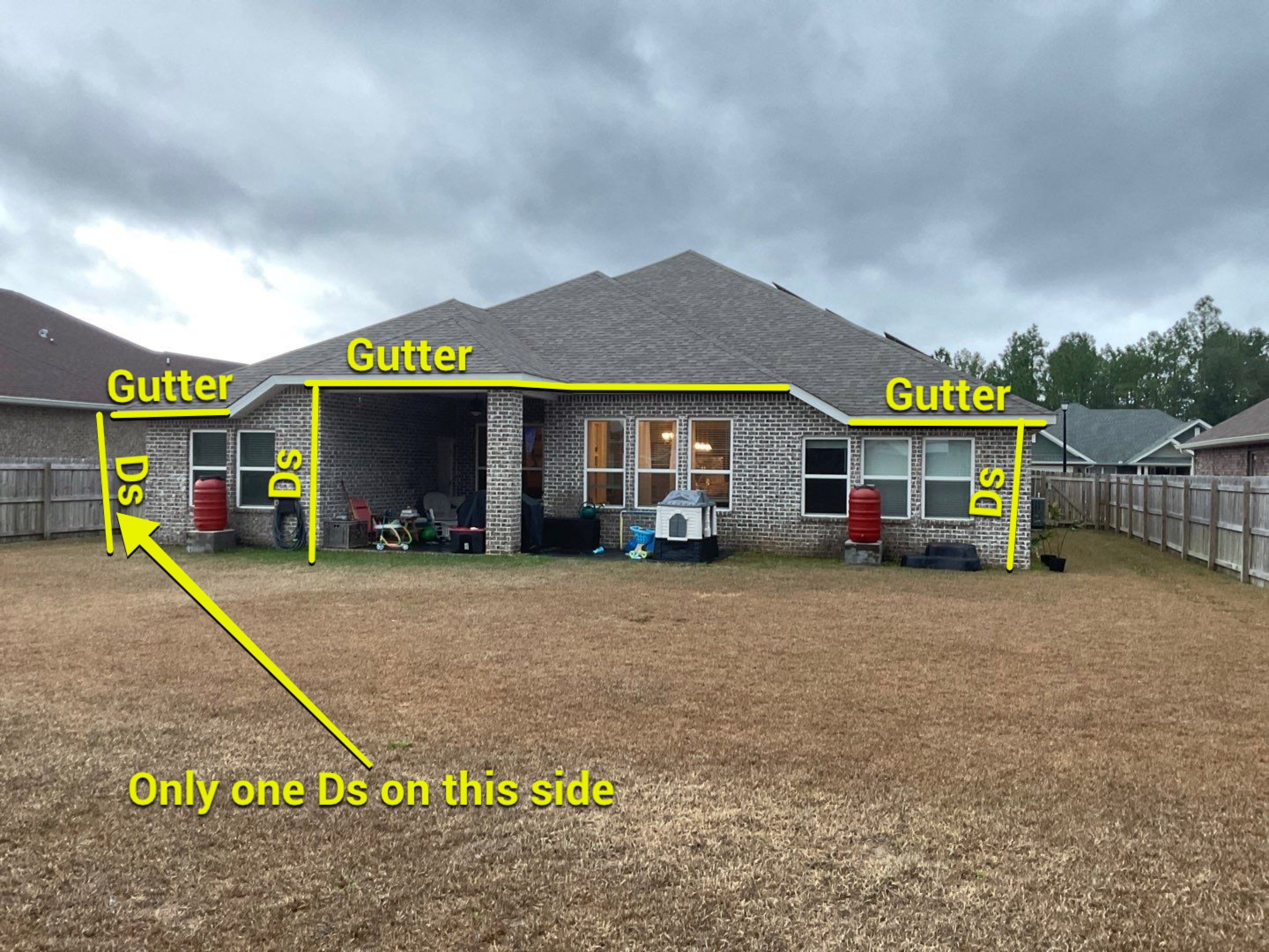 Seamless Gutter Project in Milton FL by Gutter Professors