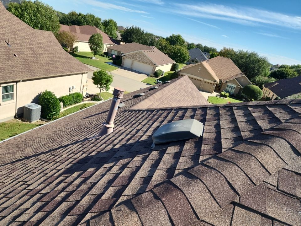 Insurance Claim Roof and Gutters using GAF Timberline HD Barkwood by Tex-Line Roofing