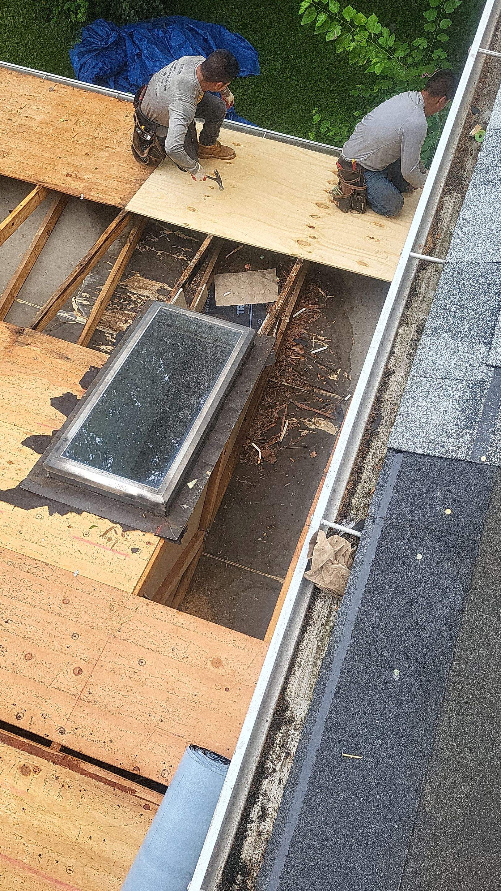 Roof Replacement with Skylight Installation in Frederick, MD by ARCH Exteriors 