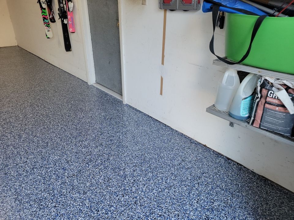1-Car Penntek Garage Floor in Orbit by Spectrum Painting, LLC