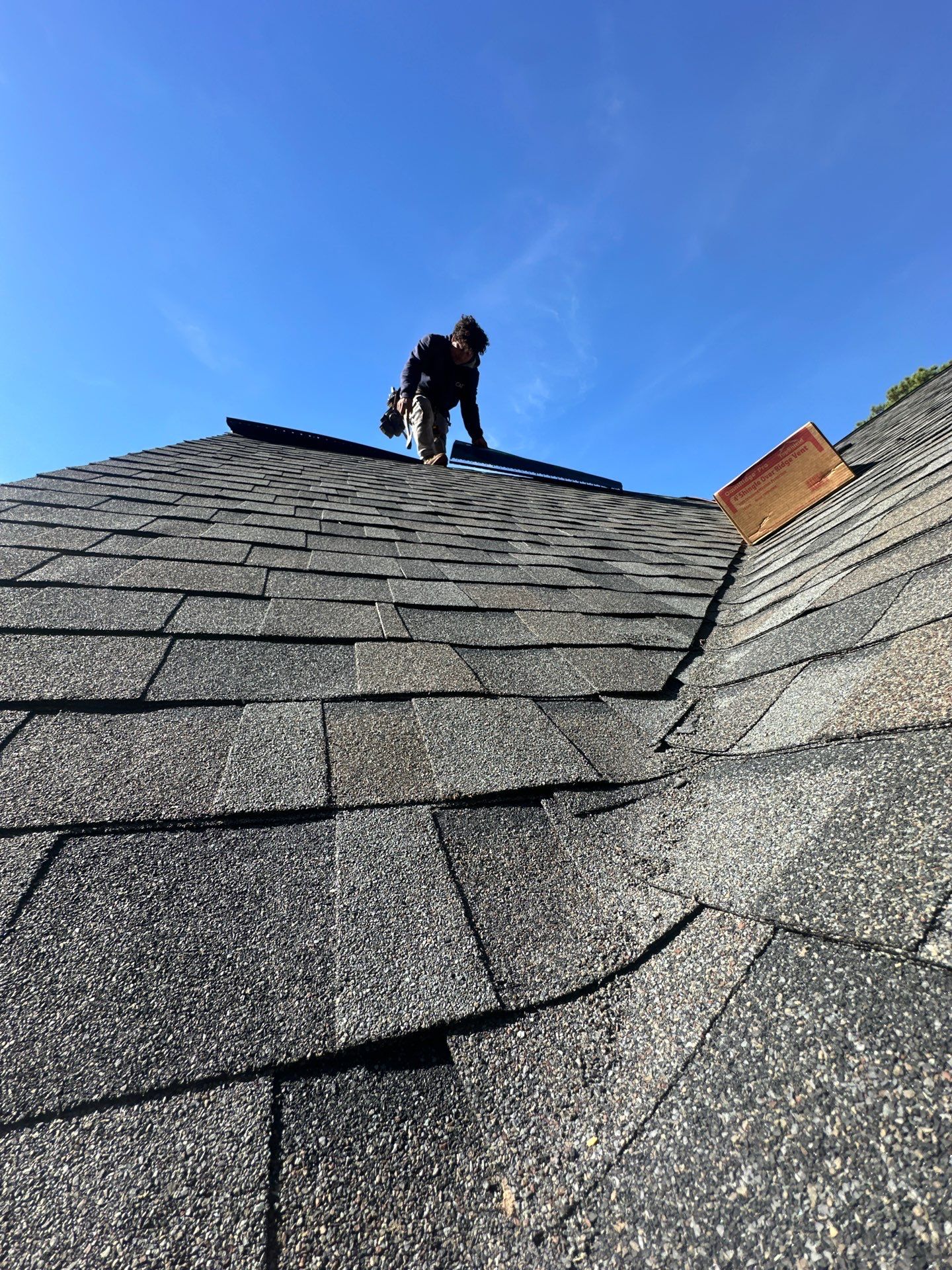 Mathews Residential Roof Replacement Using Owens Corning Duration Shingles by Cade Construction