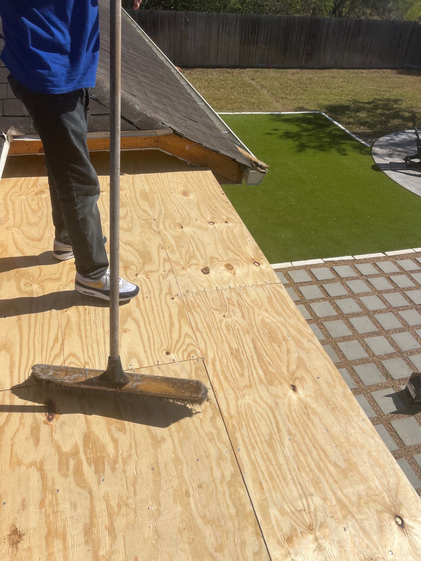 It Ain't Easy getting Shady  by Bayfront Roofing and Construction