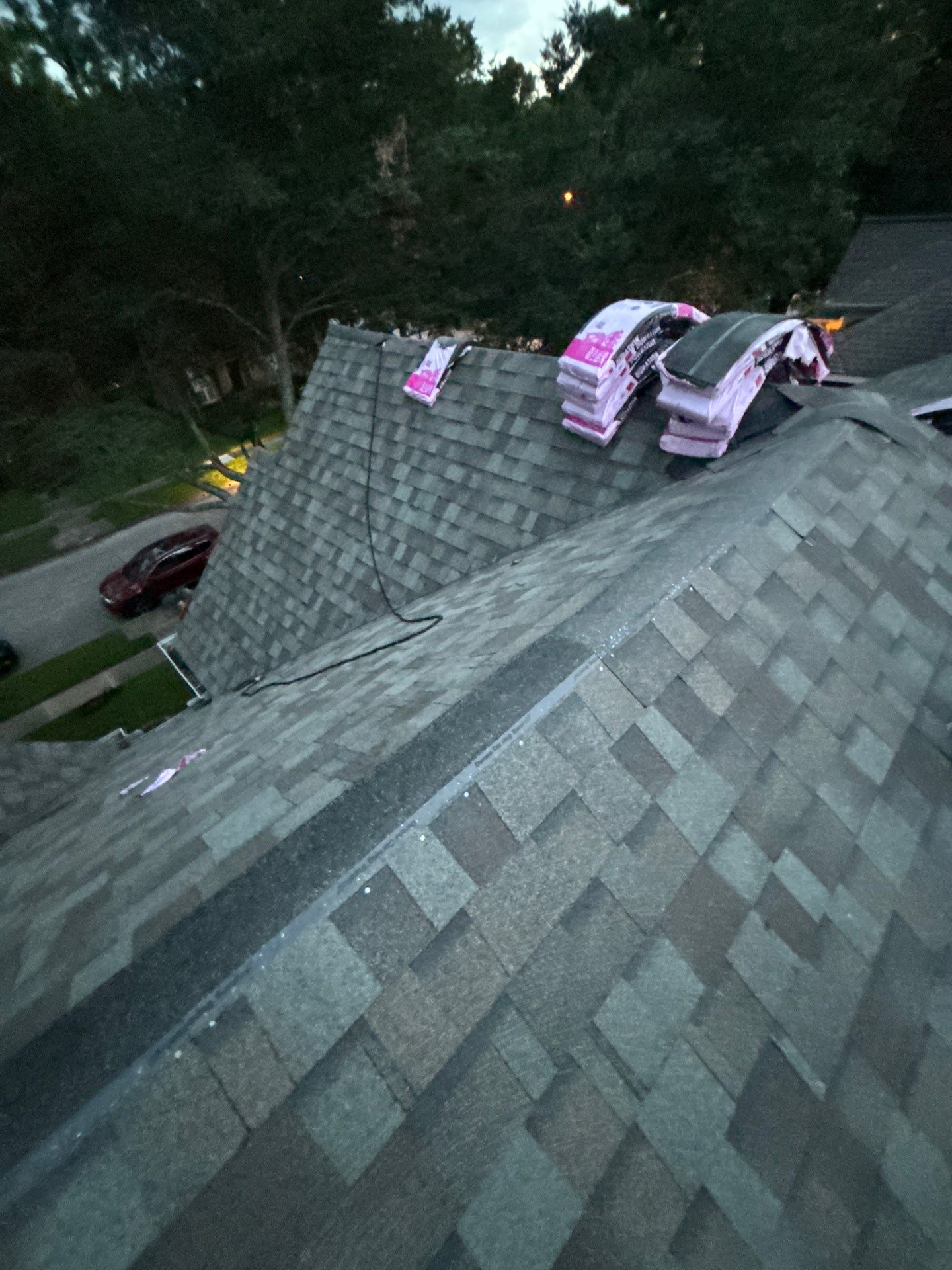 Residential Roofing Installation using Owen's Corning Duration (Lifetime) Shingles by Roof Repair Company
