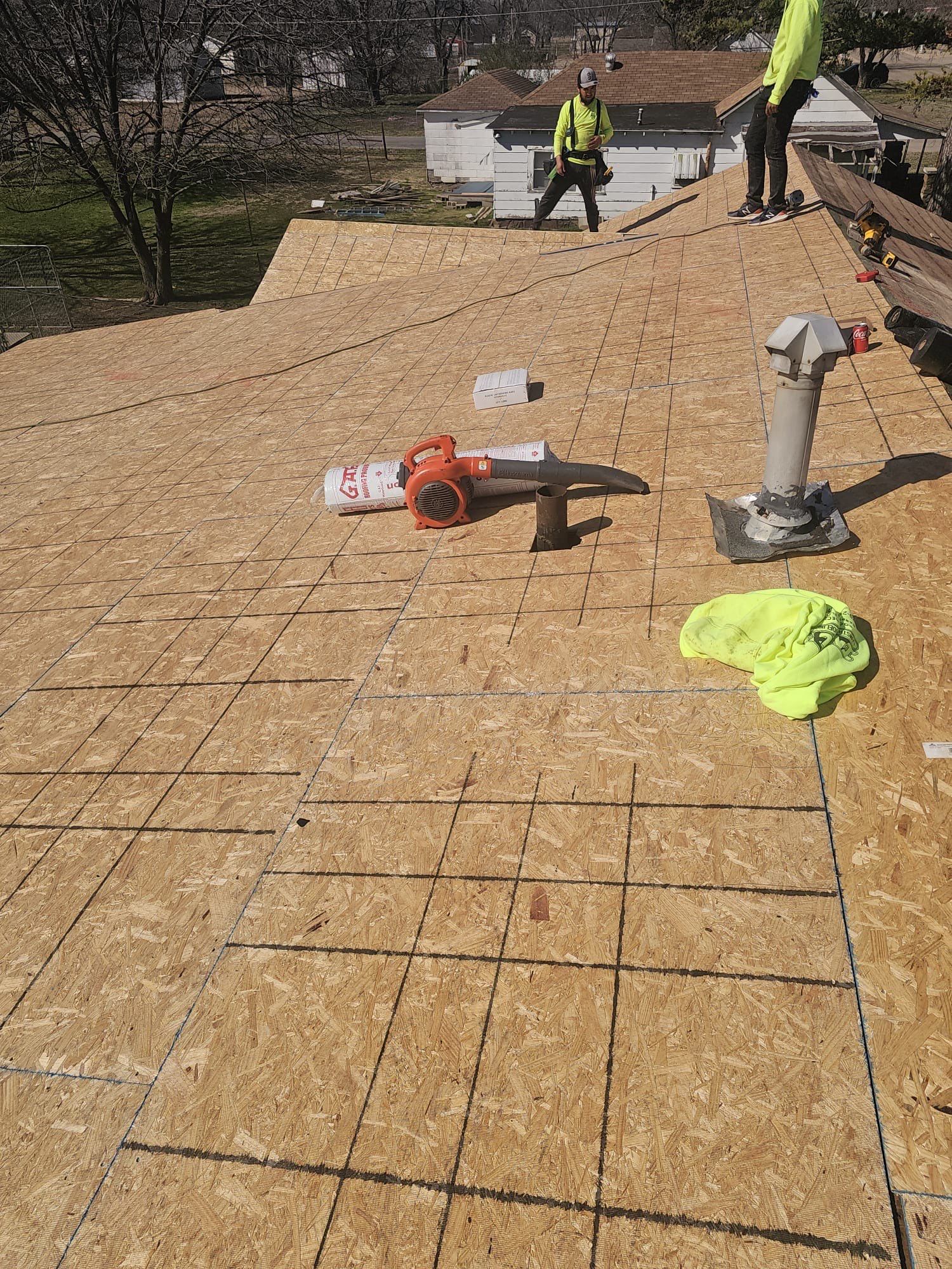 Storm damage restoration project by In & Out Construction & Remodeling, LLC