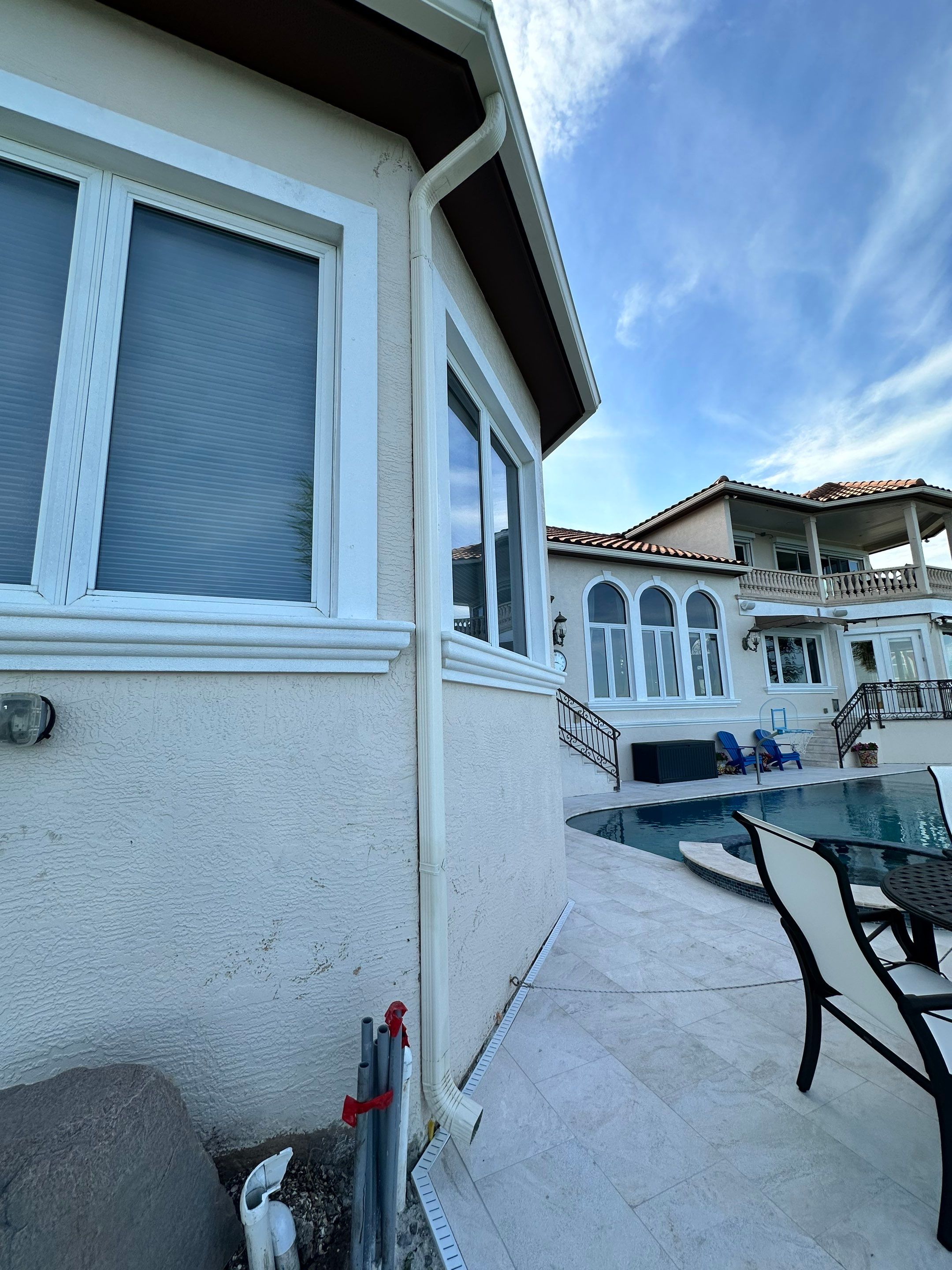 Cameo Finish Gutters for Luxury Homes  by Gutter Professors