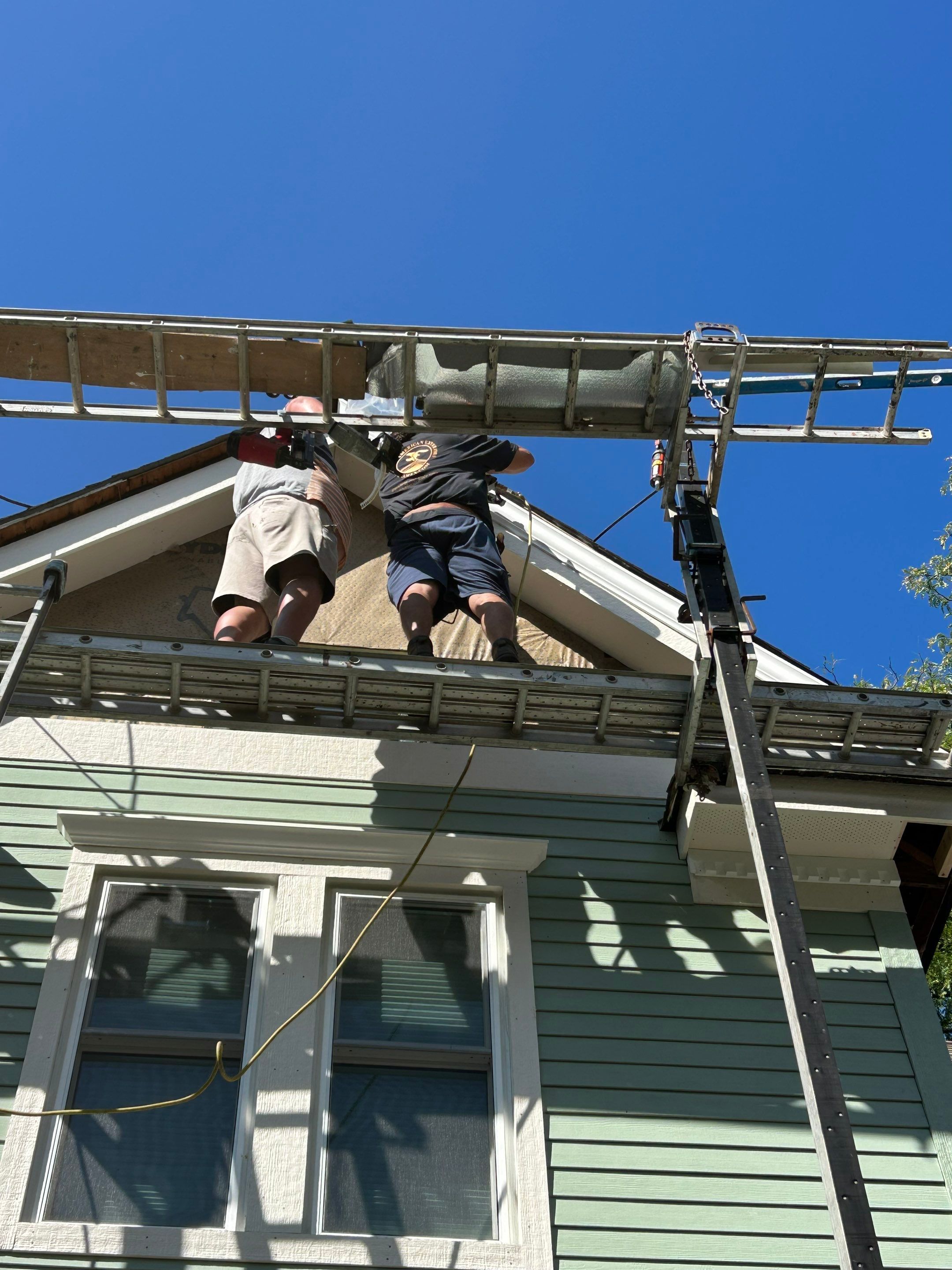 Glen Ellyn Exterior Renovation Featuring James Hardie Siding and Porch Restoration by Great American Exteriors