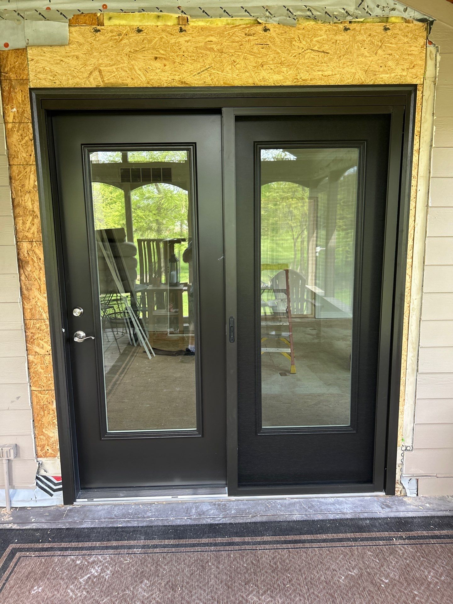 Full Window Replacement Featuring ProVia Casement Windows and Entry Doors in Fishers by Merrifield Exteriors, LLC