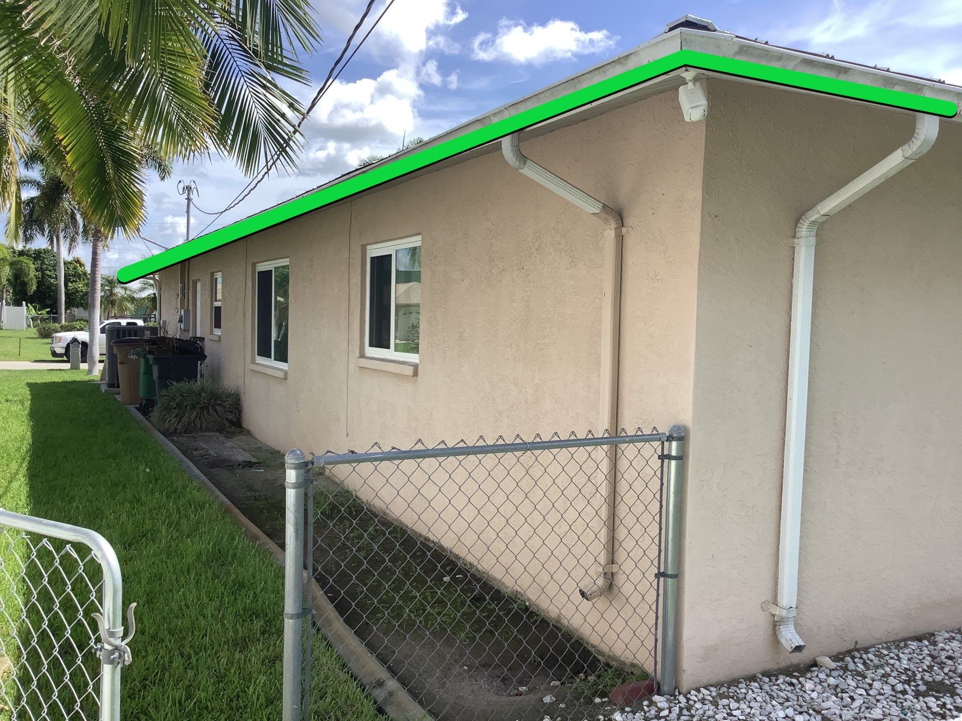 Seamless Gutters for Buildings in Cape Coral FL by Gutter Professors