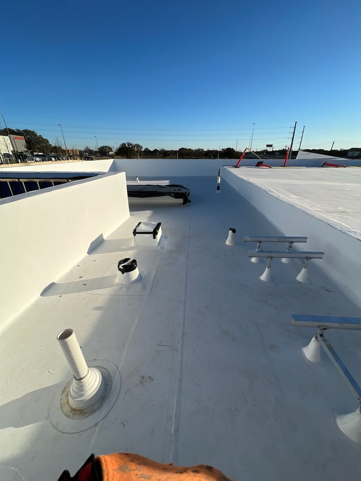 Bank of America Commerial Roof Installation using GAF TPO in Austin, TX by Roof Experts