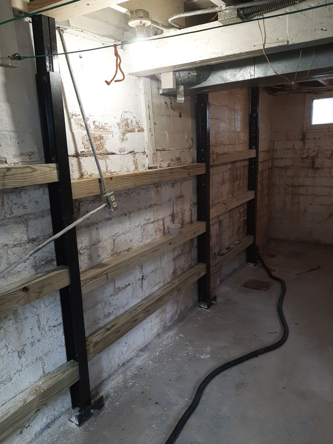 Basement Wall Rebuild with Exterior Waterproofing by Toledo Basement Repair