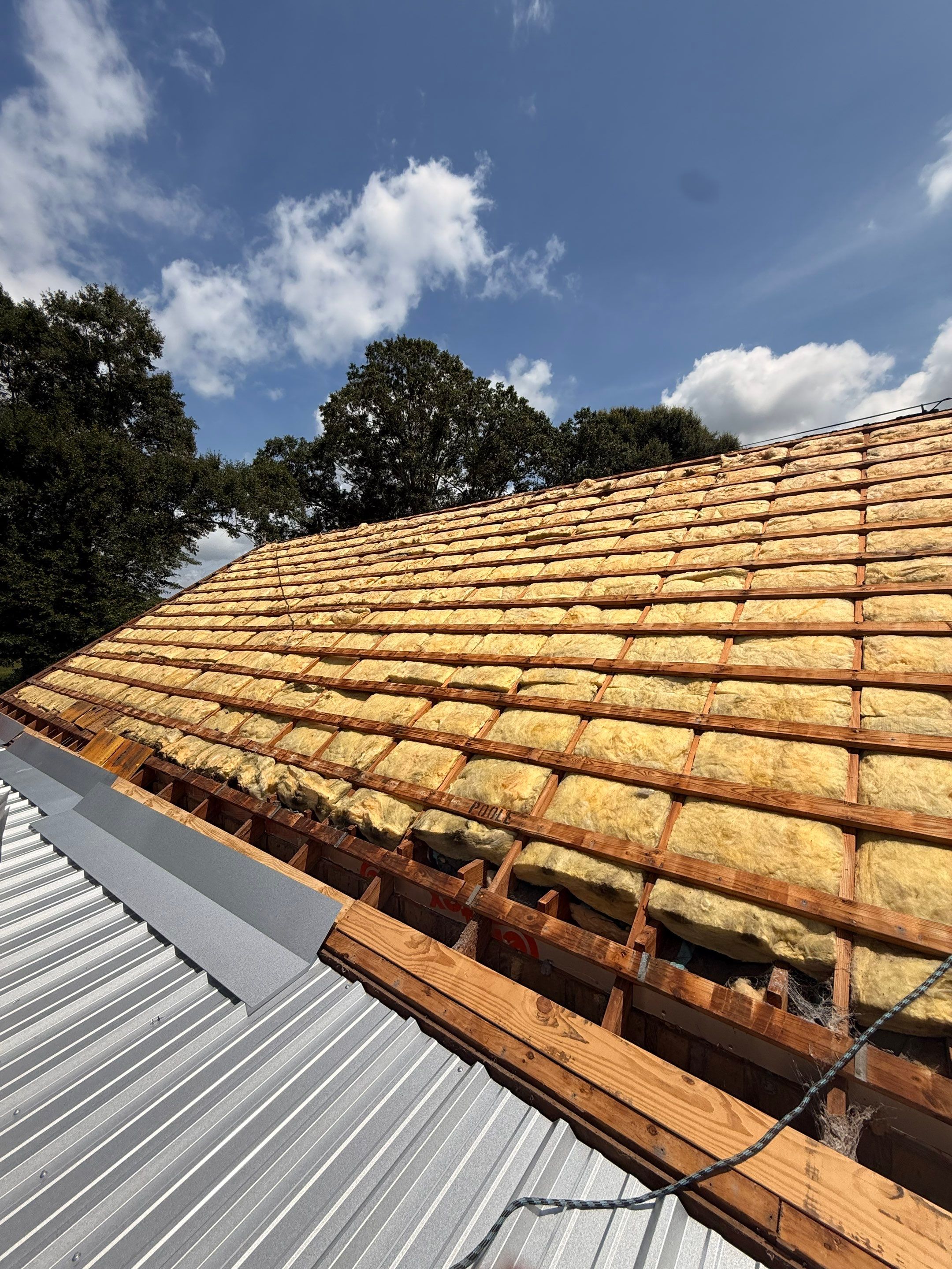 Residential Metal Roof Replacement With Corrugated Panels in Poplarville by Frontline Roofing