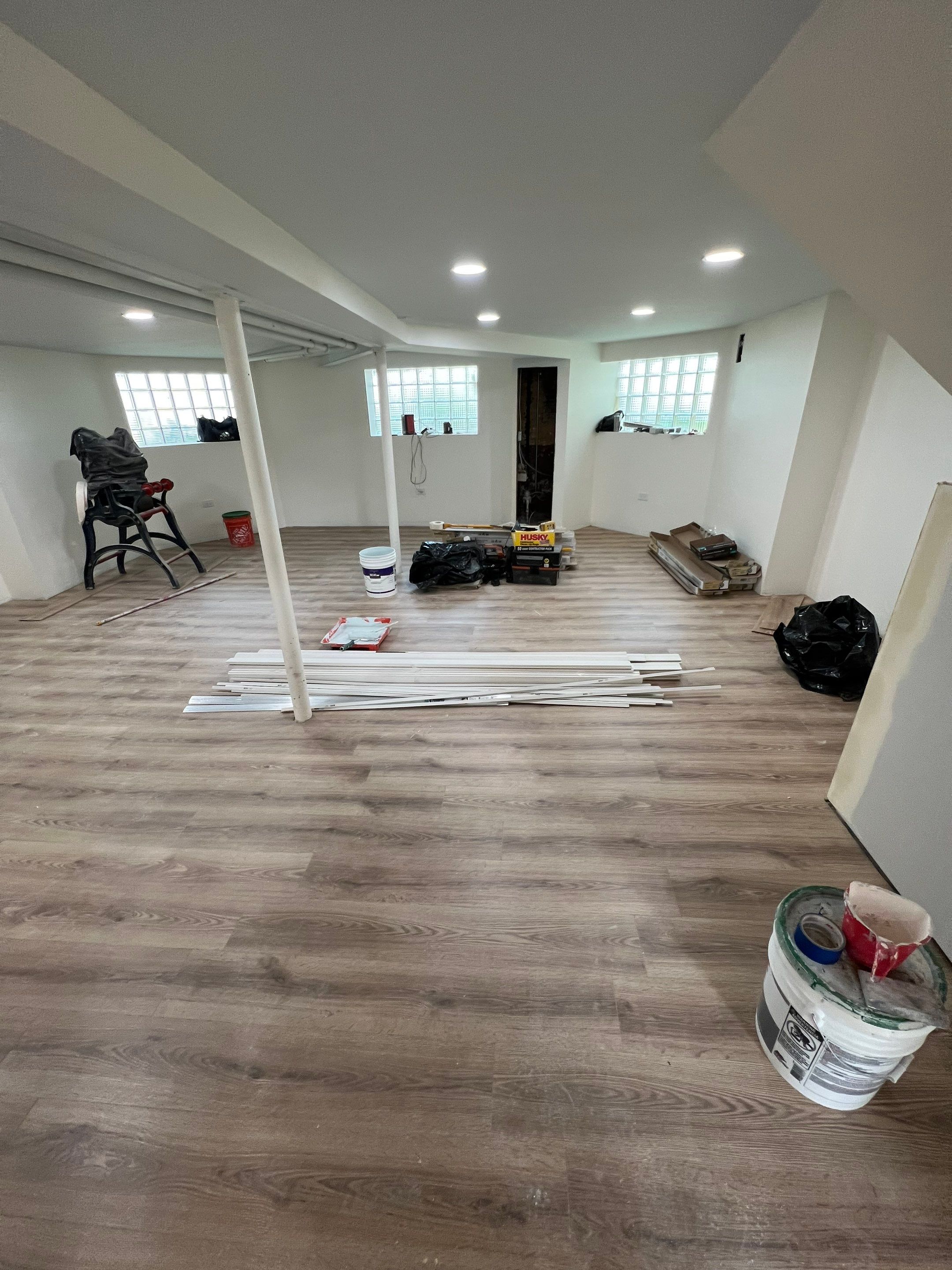 Basement Remodel using Drywall by INQUSE GENERAL CONTRACTOR