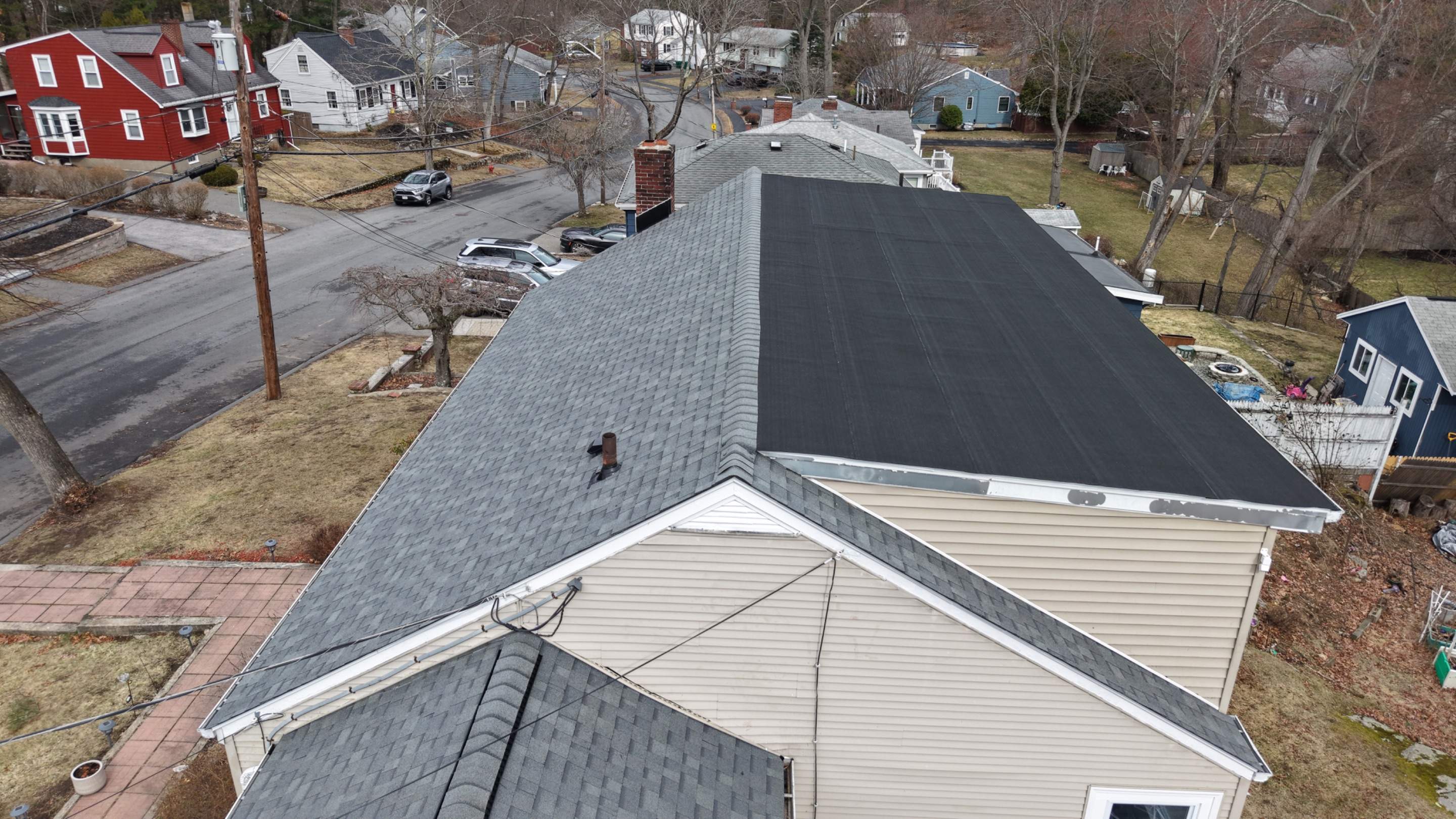 Major Roof Overhaul in Lynn, MA – Full Replacement, Skylight Removal, Gutters & Custom Flashing by JOHNNYS PRO