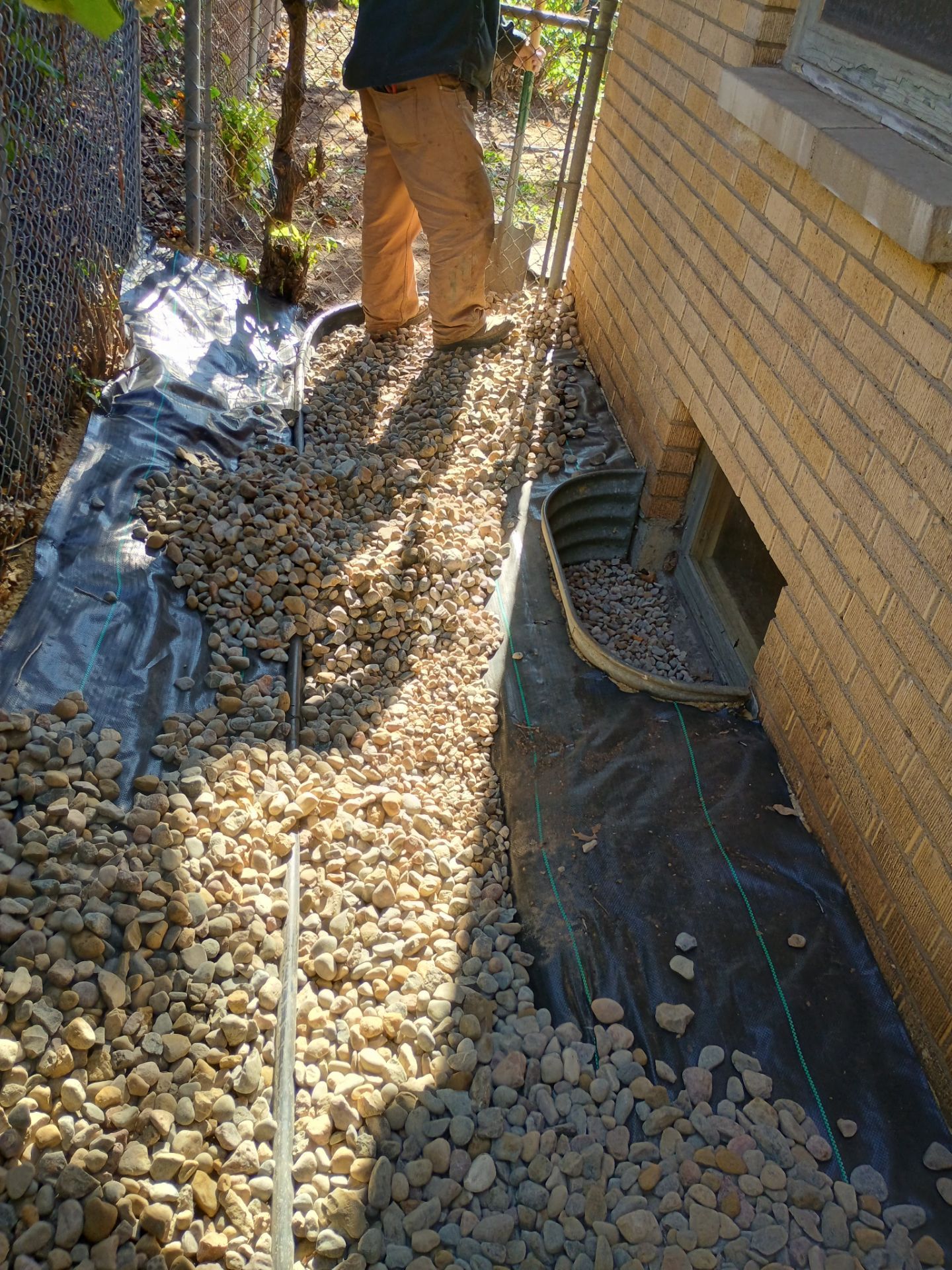 A French Drain for Jeniffer by Waterproofing Northeast