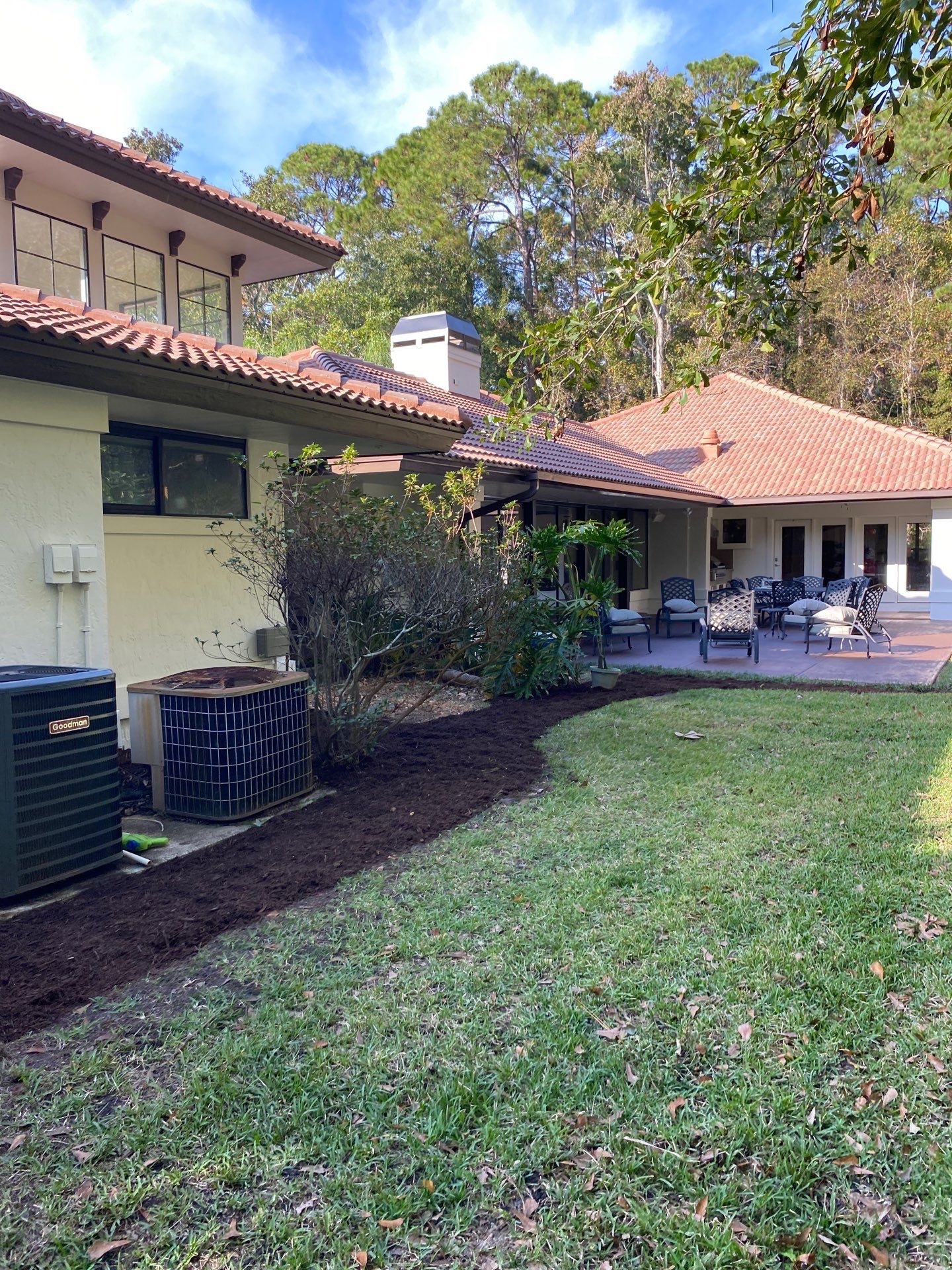 Deerwood Residence | Sod Repair & Mulch Installation  by ProGreen Services