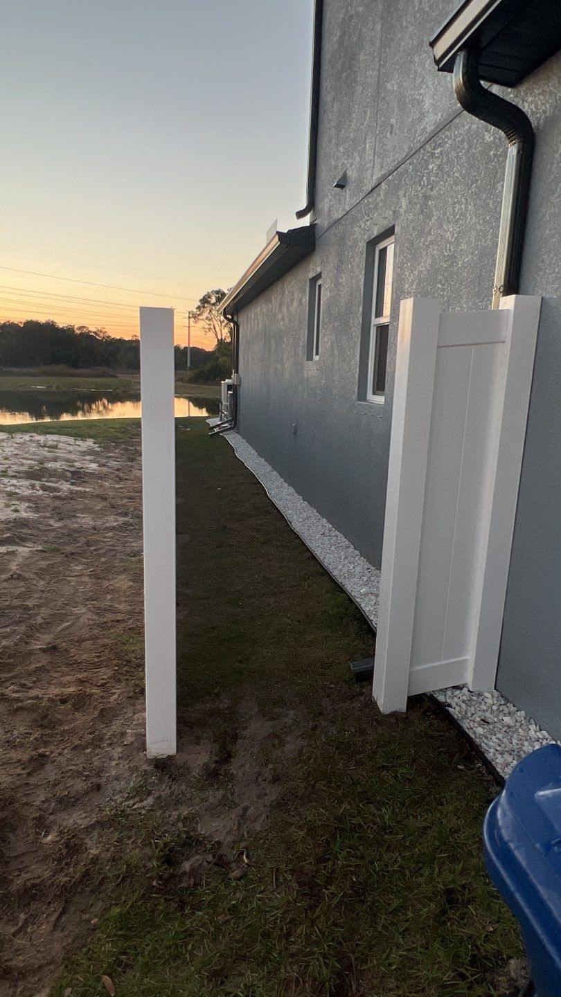 Sarasota, FL 6ft. Tall White Vinyl Privacy Fence & 3 Rail Aluminum Fence by Asap fence and gates, LLC