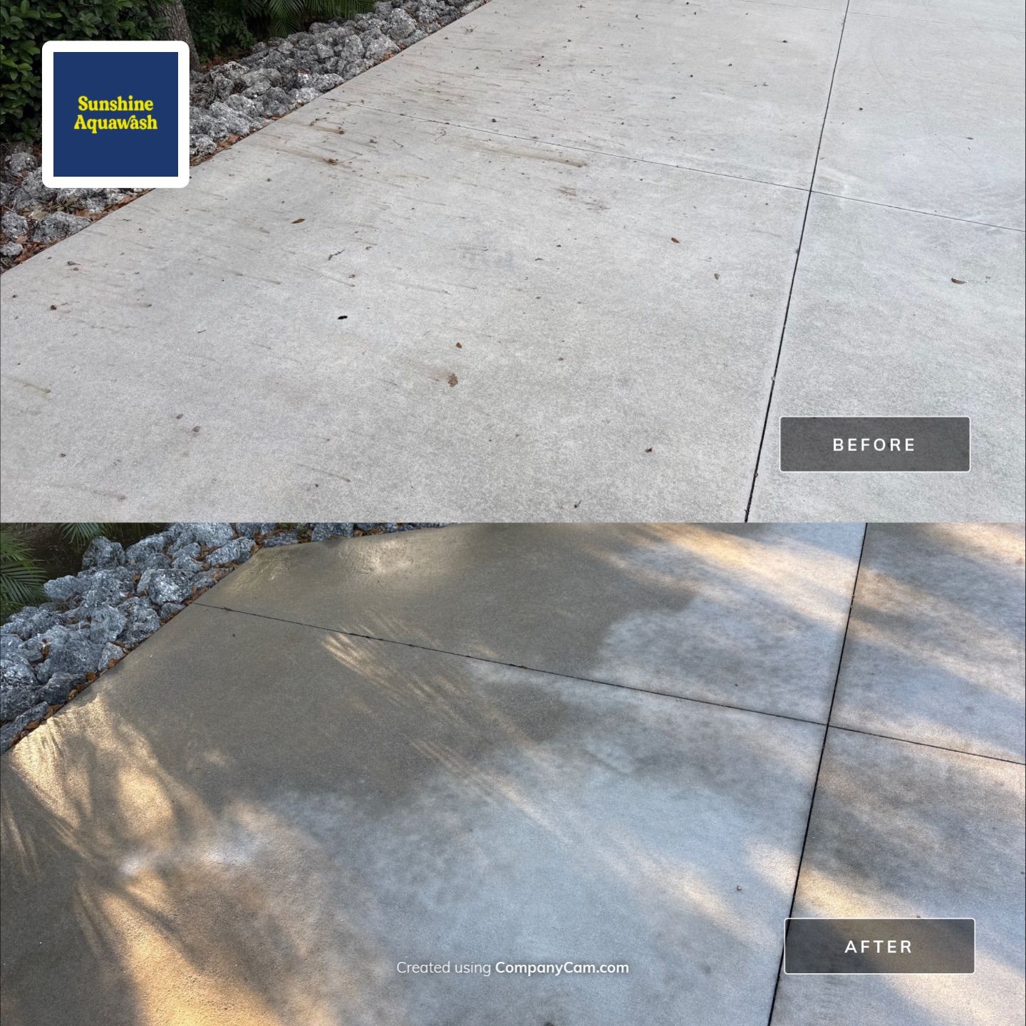 🏡 Large Concrete Driveway & Sidewalk Cleaning – Winding River Community, Bradenton, FL by Sunshine AquaWash