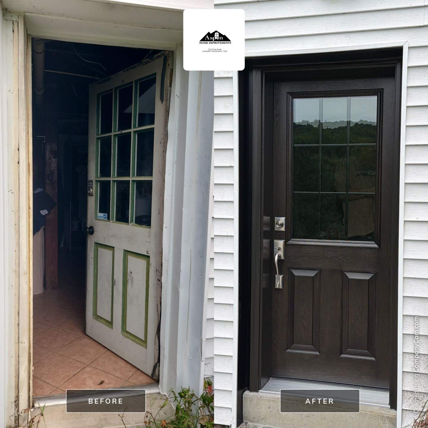 Provia Entry Door and Storm Door by Aspen Home Improvements