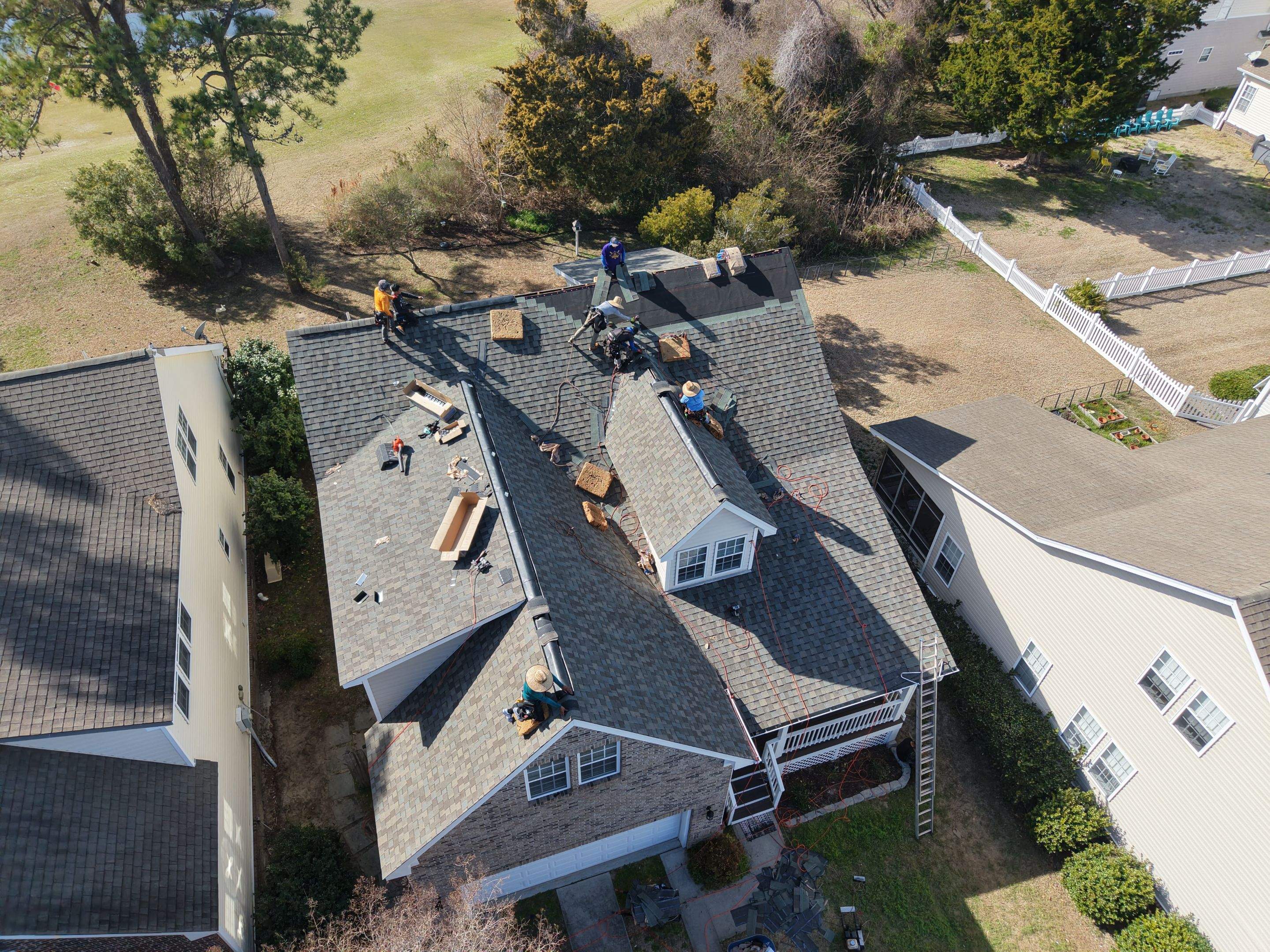 Southport FORTIFIED Roof Upgrade with Weathered Wood Landmark PRO Shingles by RGR Construction and Roofing, LLC