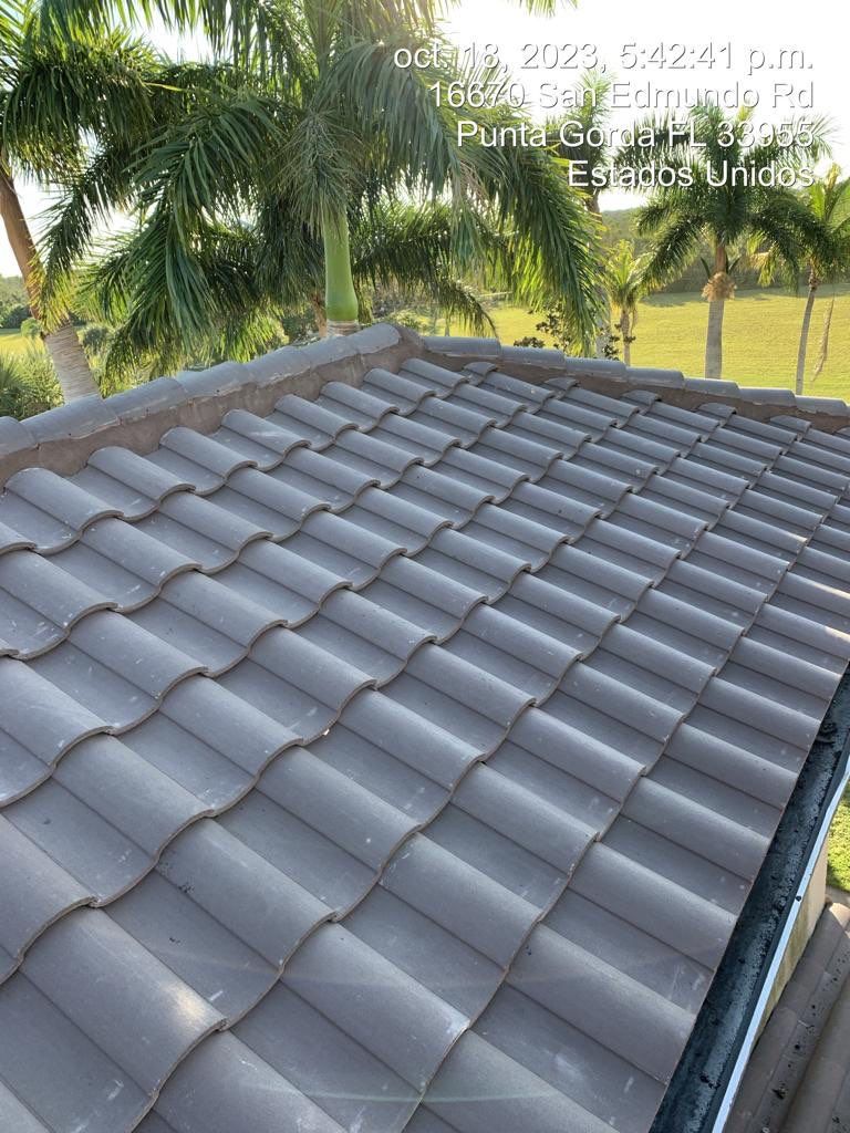 Punta Gorda Concrete Tile Roof Replacement by Four Peaks Roofing