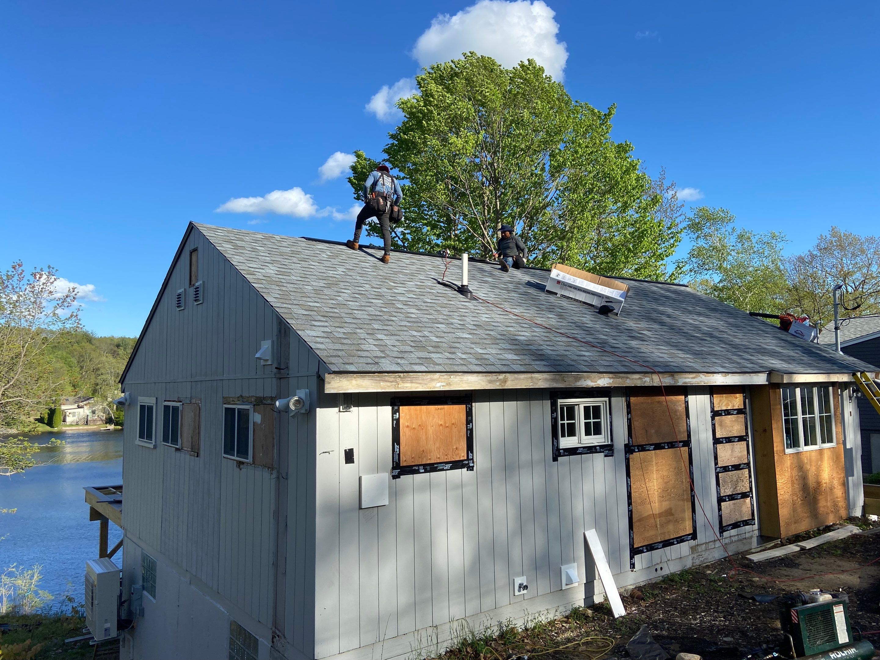 Residential Roofing Installation using Owens Corning TruDefinition by Sensible Home Solutions
