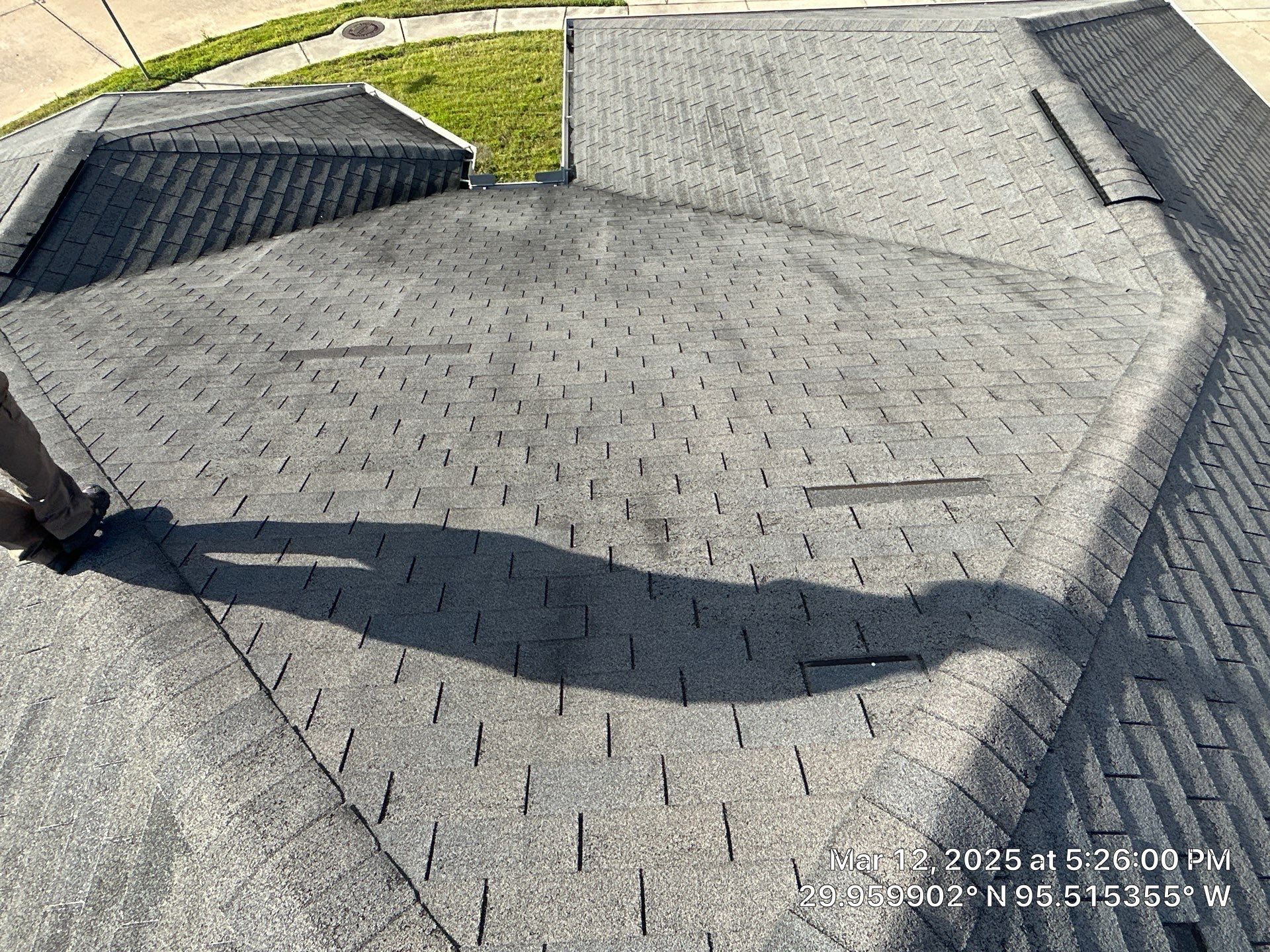 Reroof and Gutter Project in Houston by Roofing Technologies Unlimited