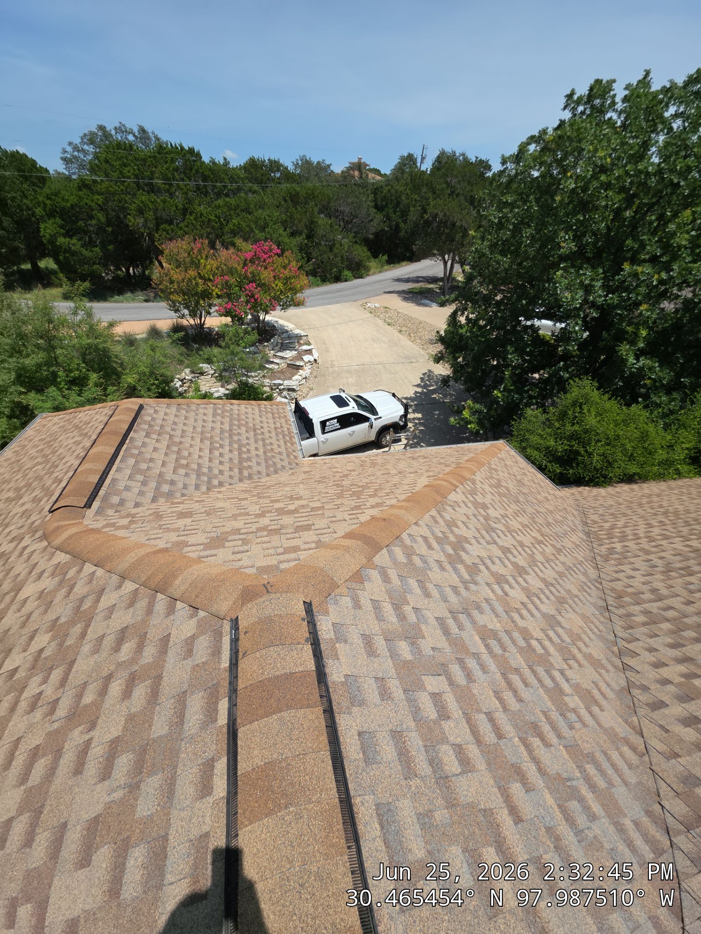 Residential Roof Replacement using GAF - HDZ - Shakewood by Action Exteriors Austin
