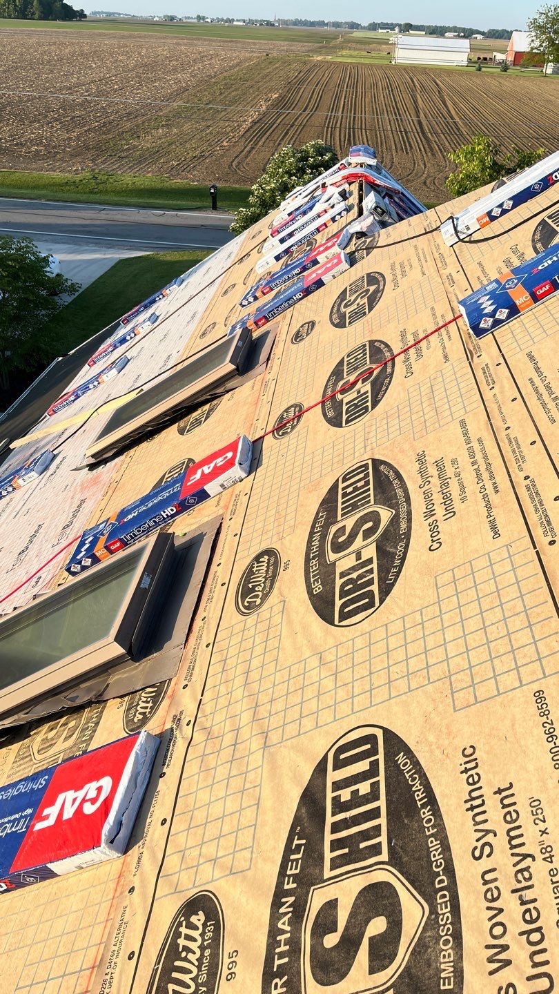 Residential Roofing Installation using GAF Timberline HDZ Charcoal by Nitro Roofing and Construction