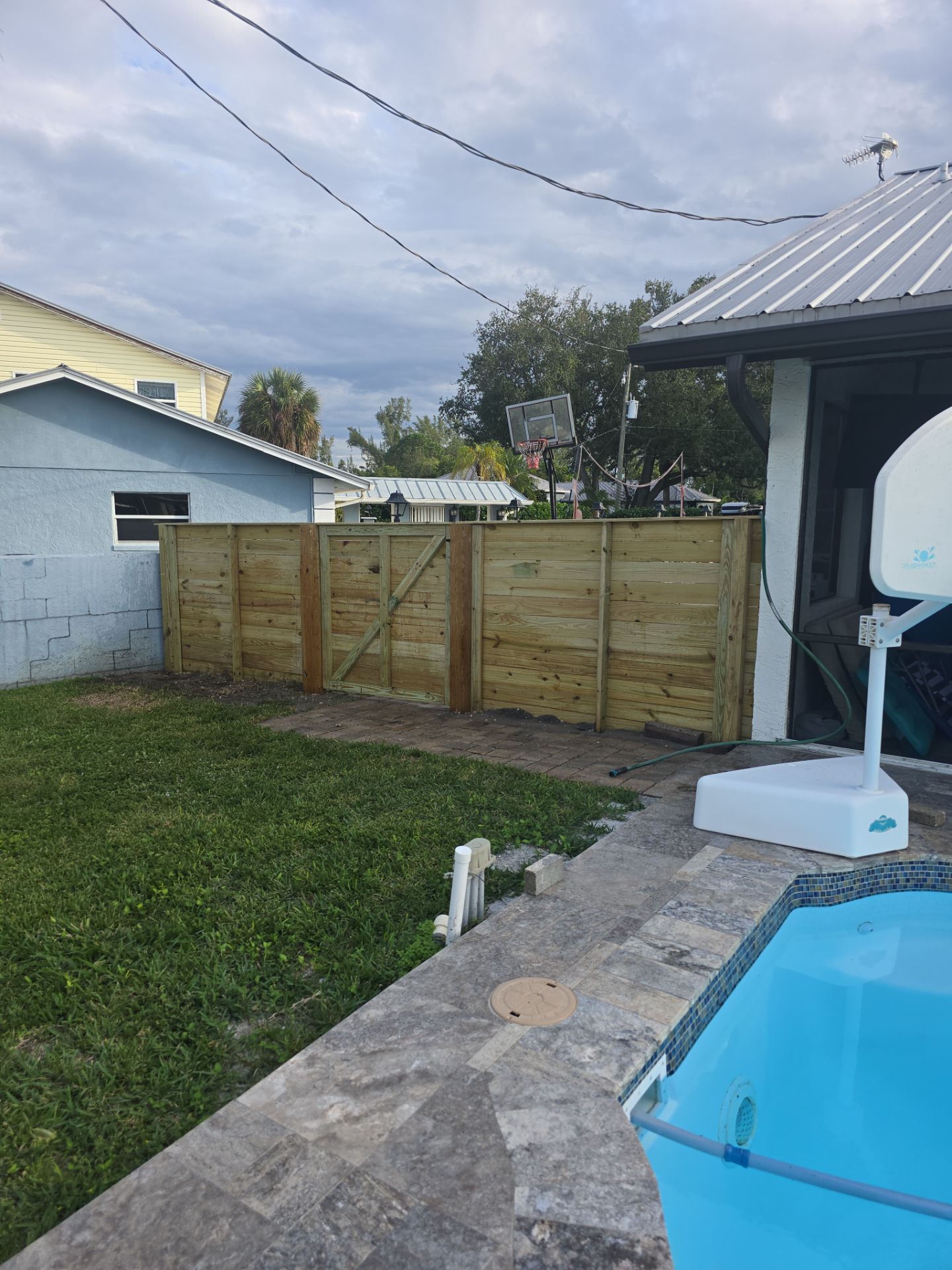Horizontal Wood Project in Fort Myers by True Fence LLC