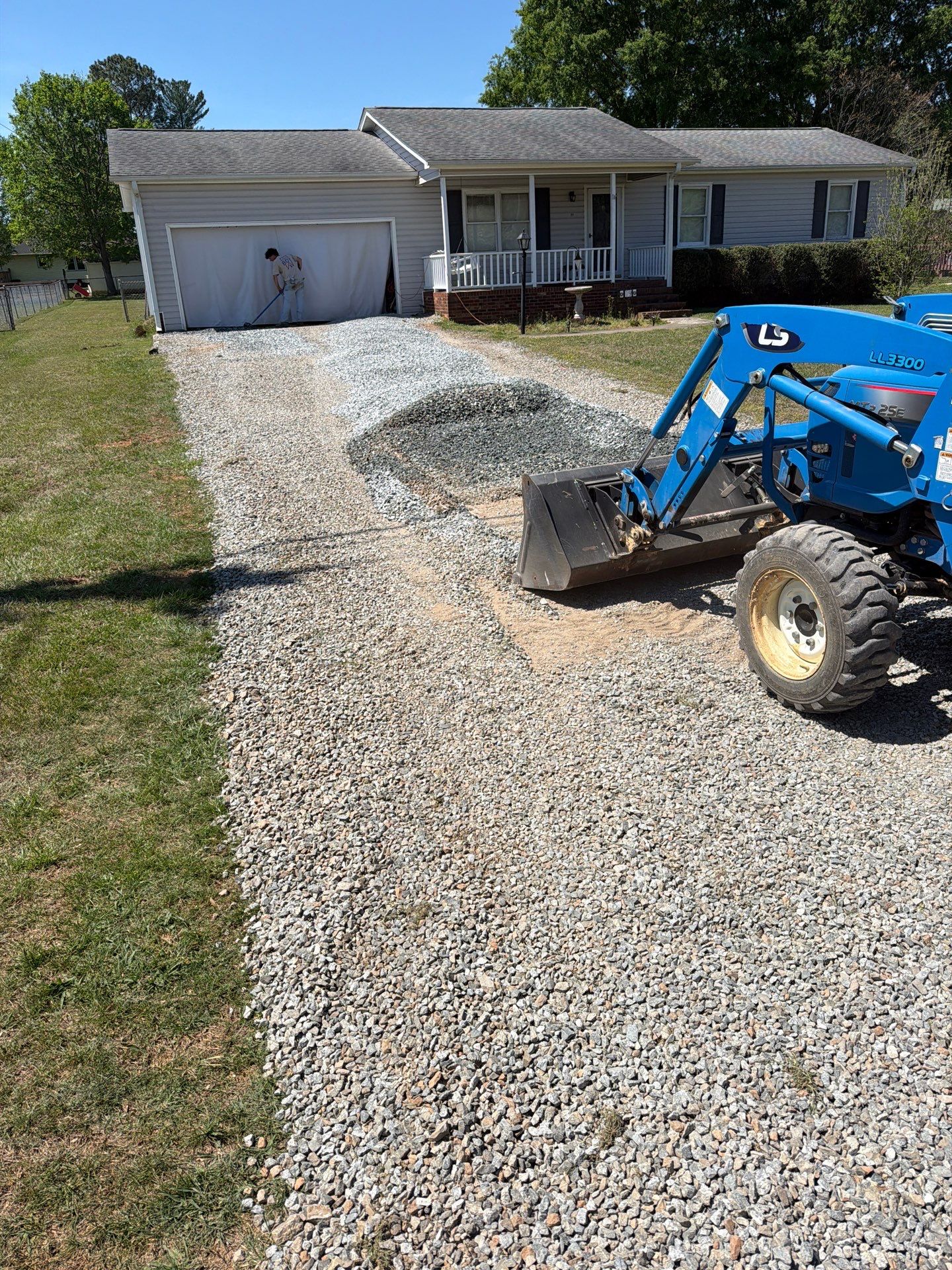 Gravel Driveway Grading and Resurfacing in Thomasville, North Carolina by Four Oaks Grading and Septic, LLC