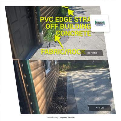 Finished Landscape around new concrete