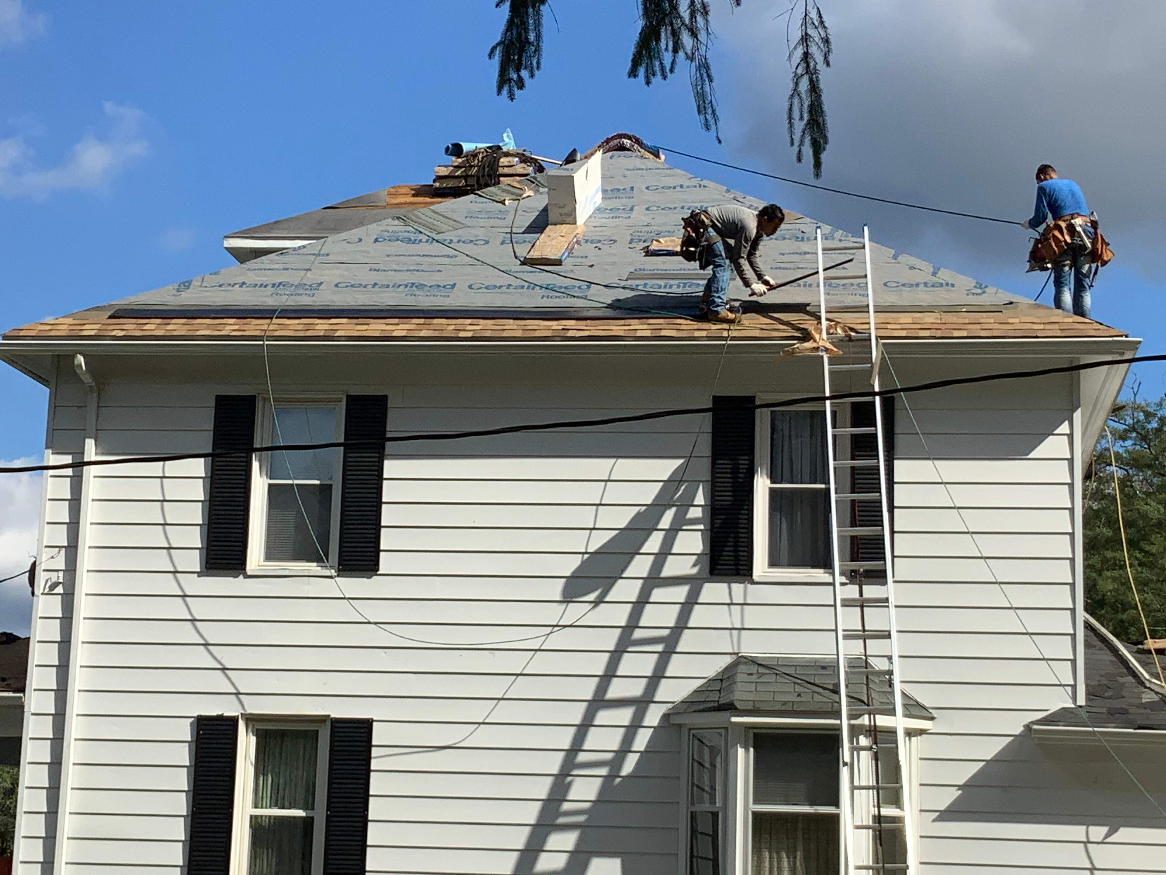 Residential Roofing Installation using Max Def Resawn Shake by Alpha Design Services
