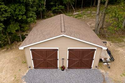 Shingle Roof-shakewood   New garage
