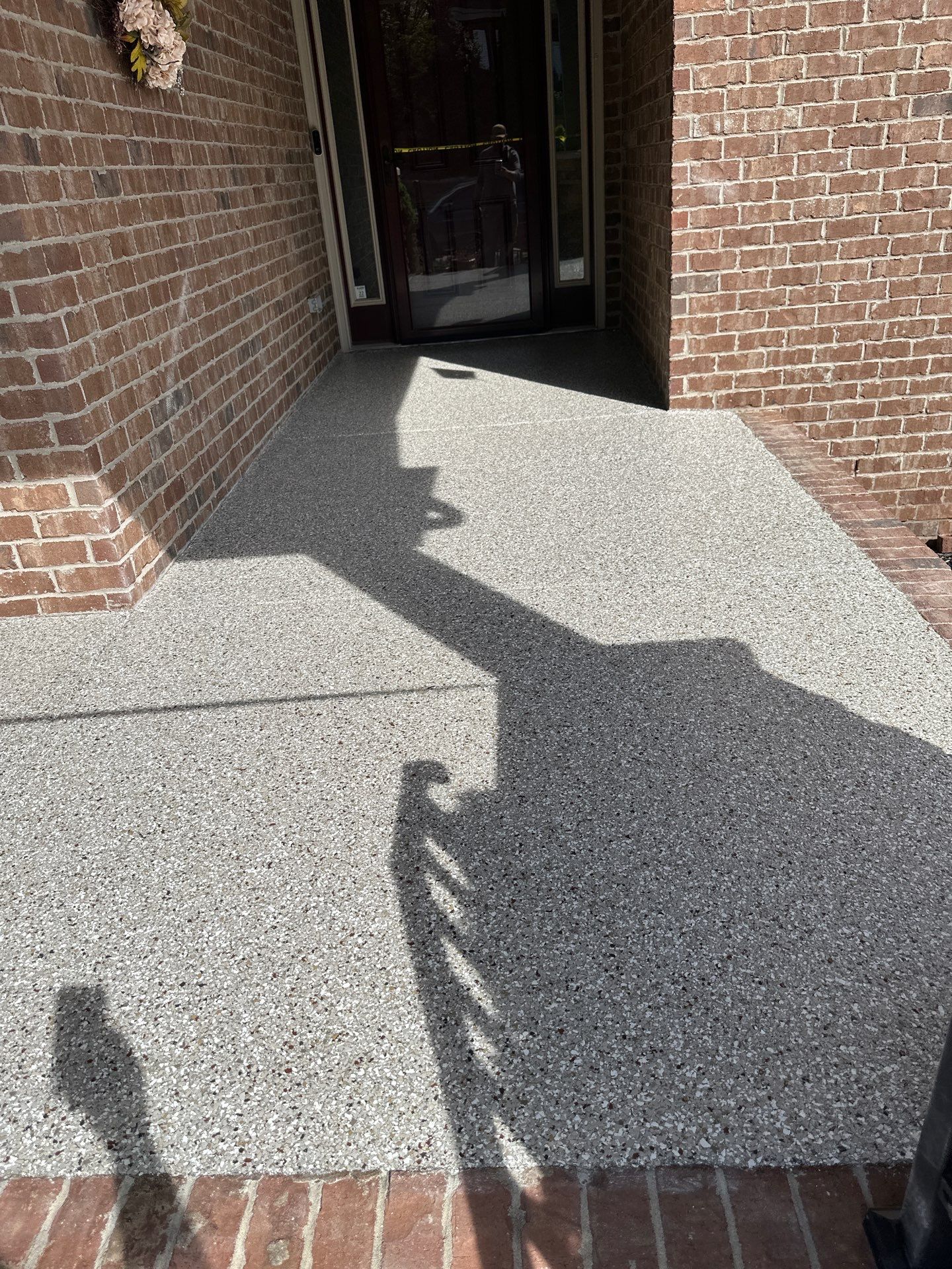 Patio Floor Coating using Creekbed by My Garage Floor Guys