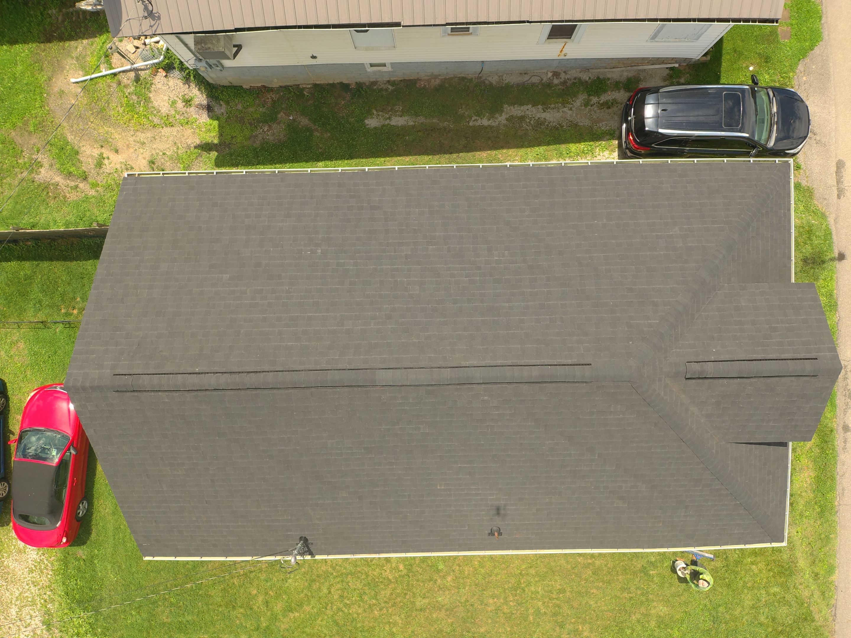 Matte Black Elegance: IKO Dynasty Roof Transformation in Ashland, KY by Mr. Roofer