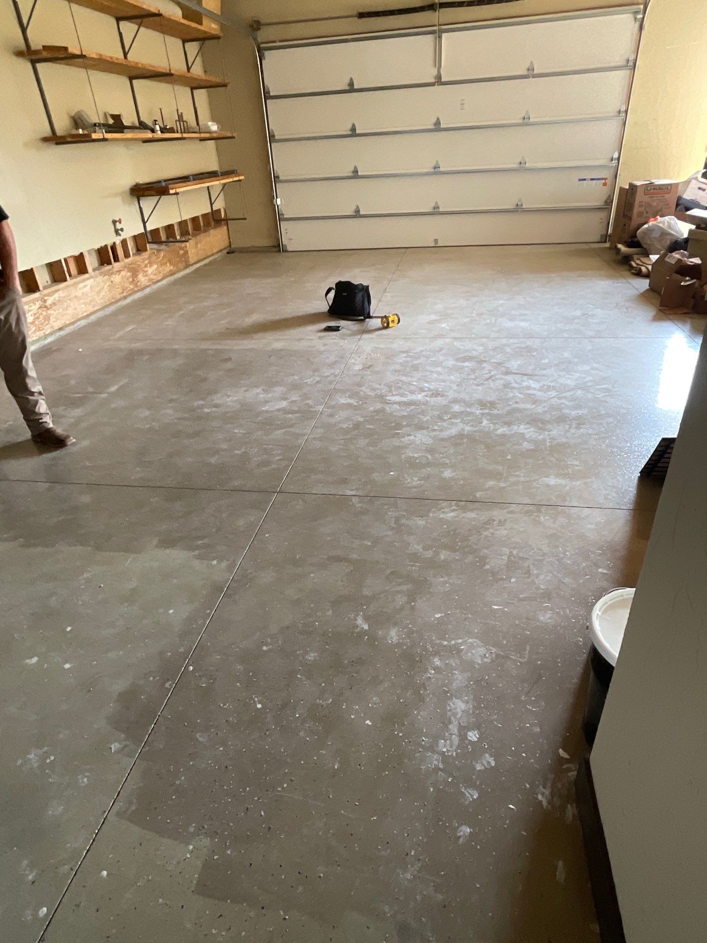 Garage Transformation using Driftwood by Croc Coatings, LLC