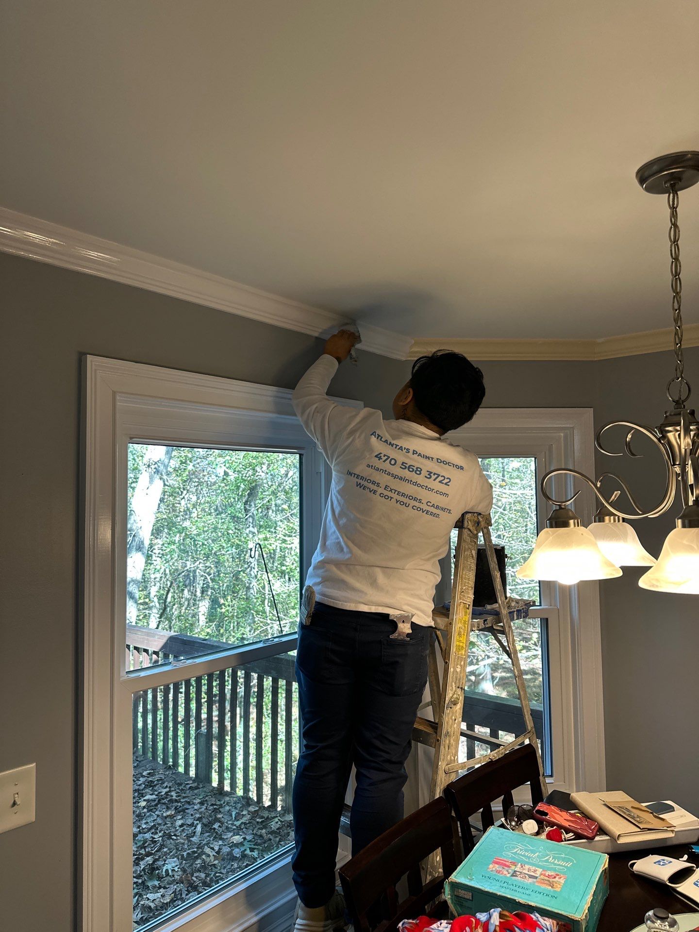 Interior Maintenance Painting Project by Atlanta's Paint Doctor