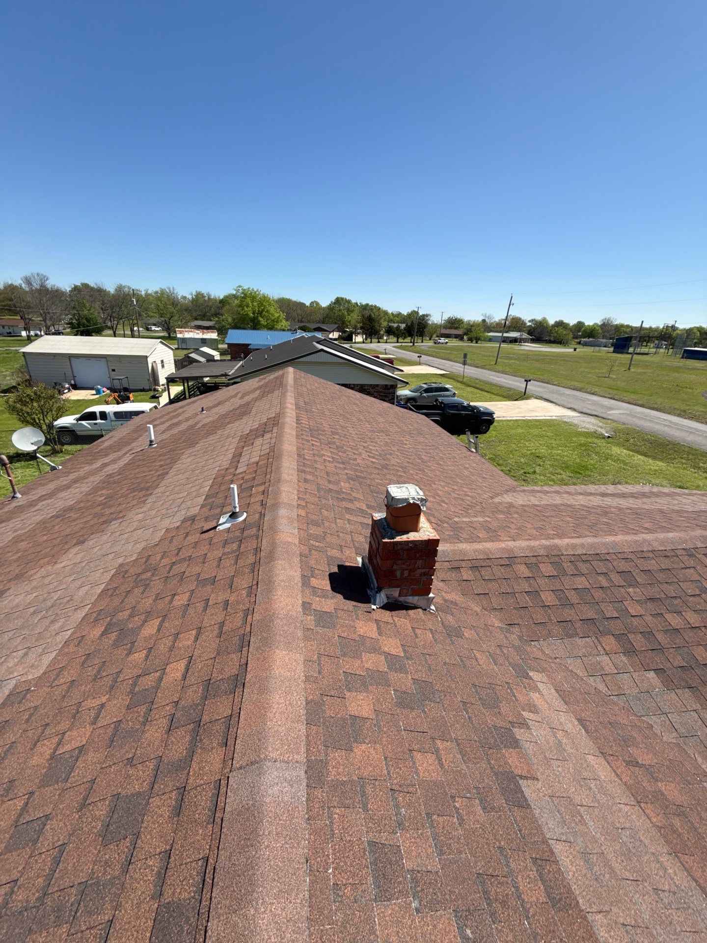 New roof & siding paid by insurance. Along with new roof sheathing.  by In & Out Construction & Remodeling, LLC