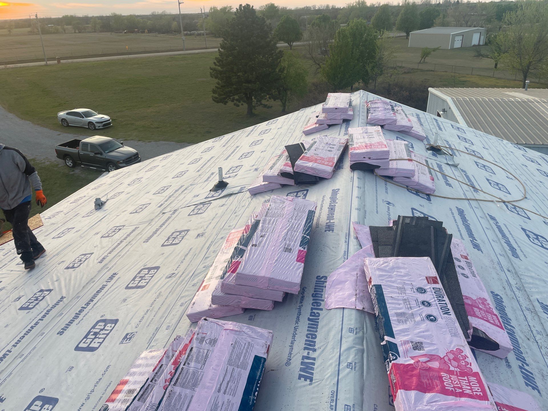 Roof Siding & Window Project in Mustang, OK by Z Construction & Roofing, LLC