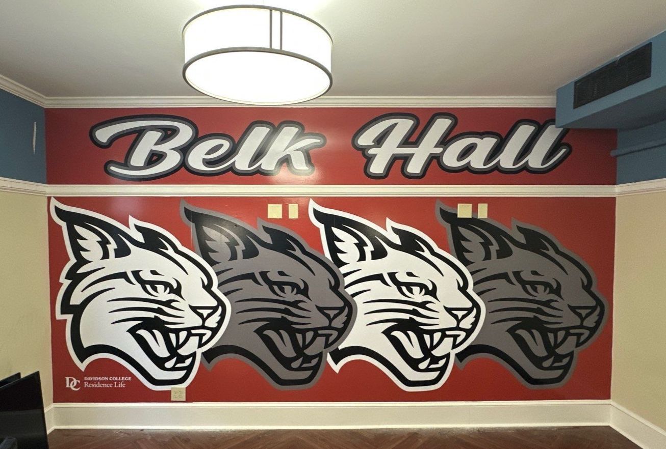 Davidson College - Interior Wall Graphic Installation by QC Signs and Graphics