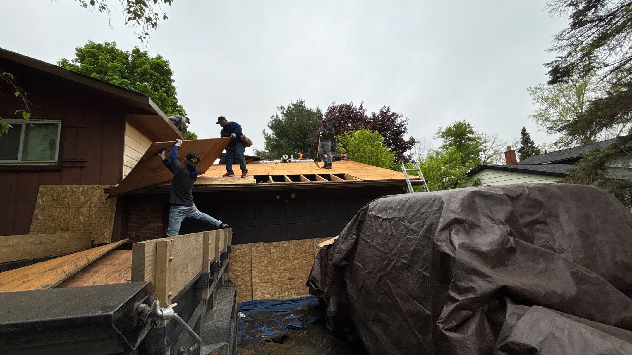 Roof Replacement using Owens Corning Teak by 180 Contractors