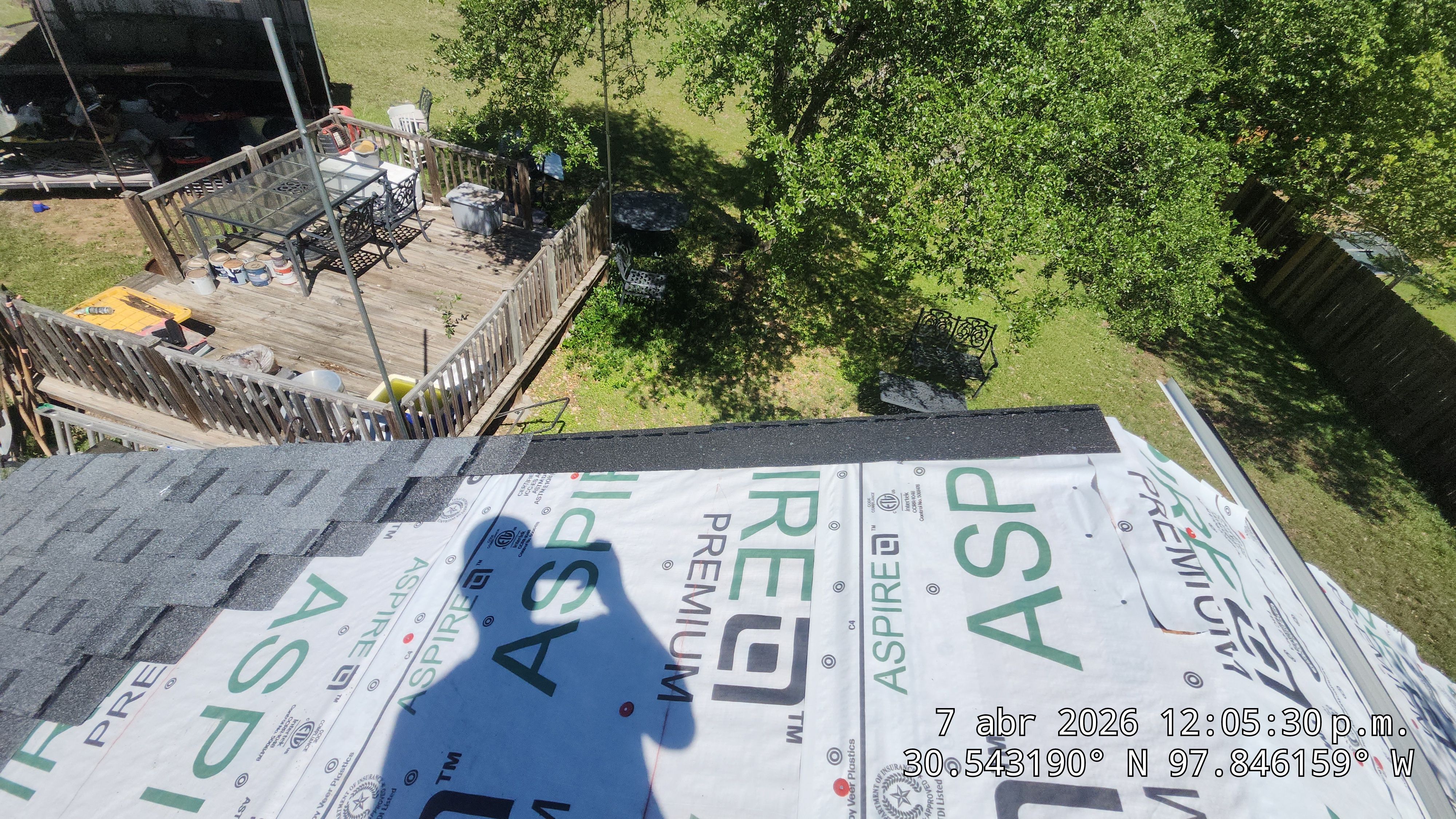 Architectural Asphalt Shingle Roof Replacement and Chimney Repair in Leander by Caliber Restoration LLC