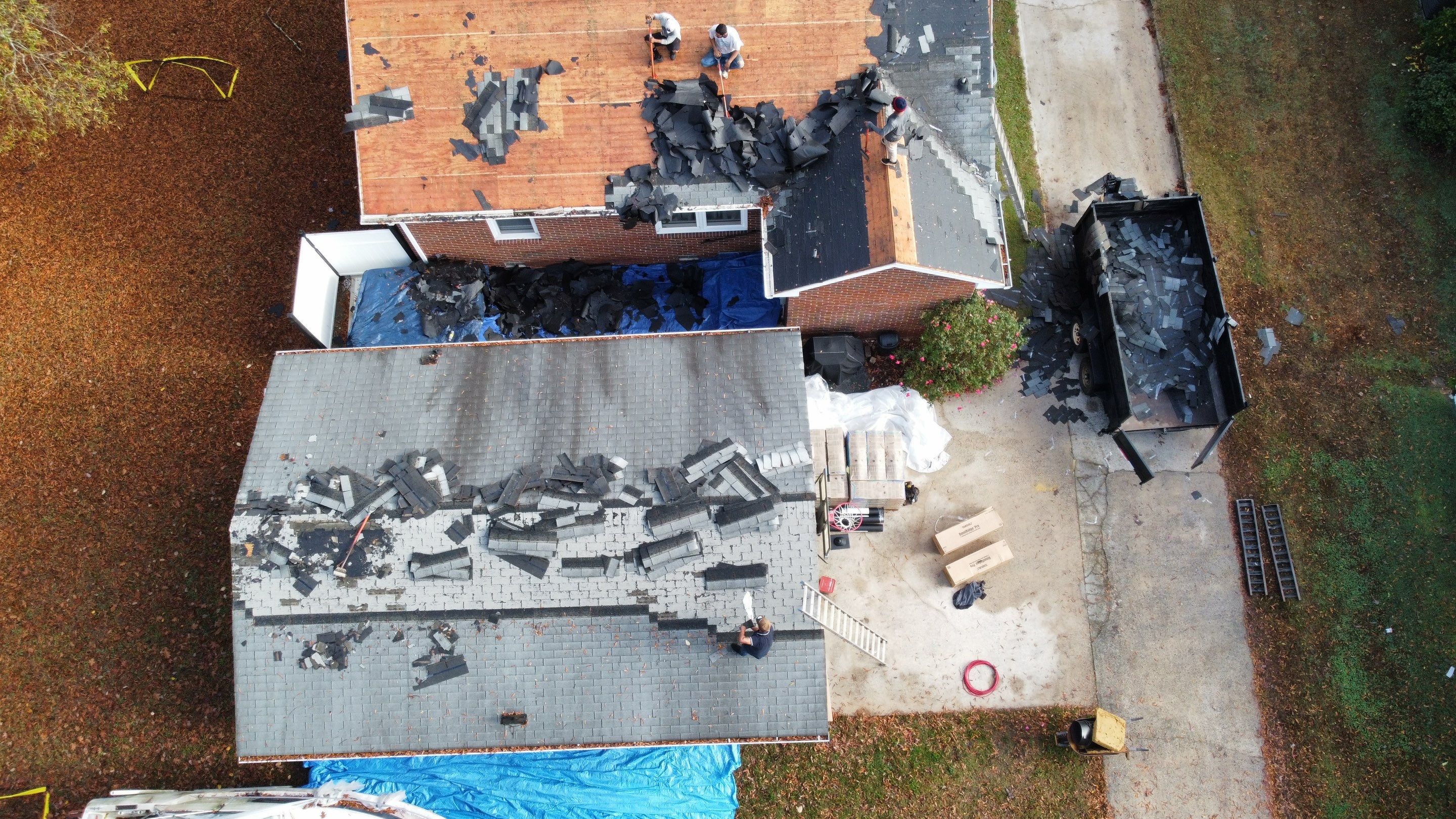 Roof replacement by hail and wind damage by Just Brilliant Restoration JBR