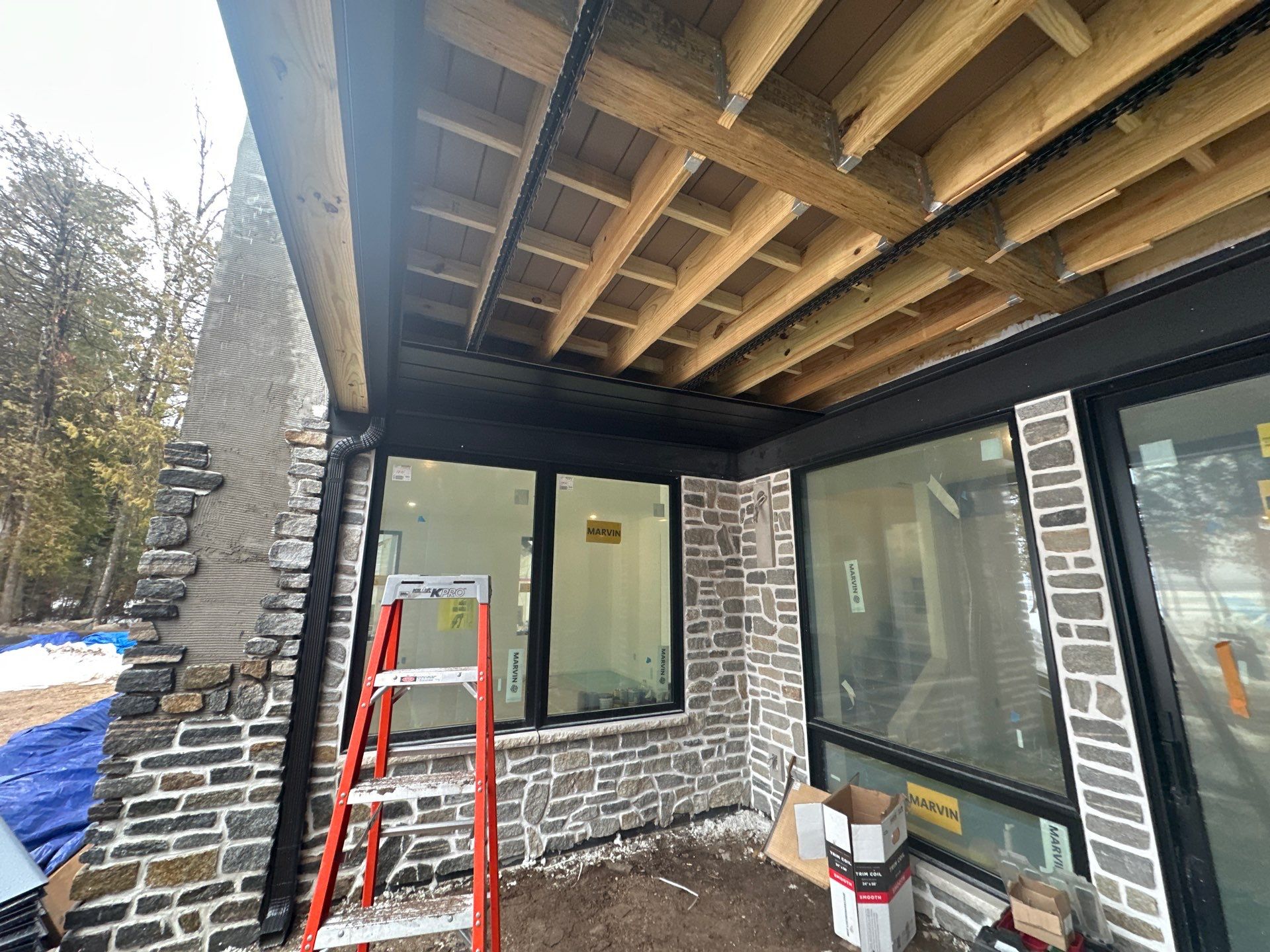 Underdeck Installation in Charlevoix, MI by Rainbow Seamless Systems