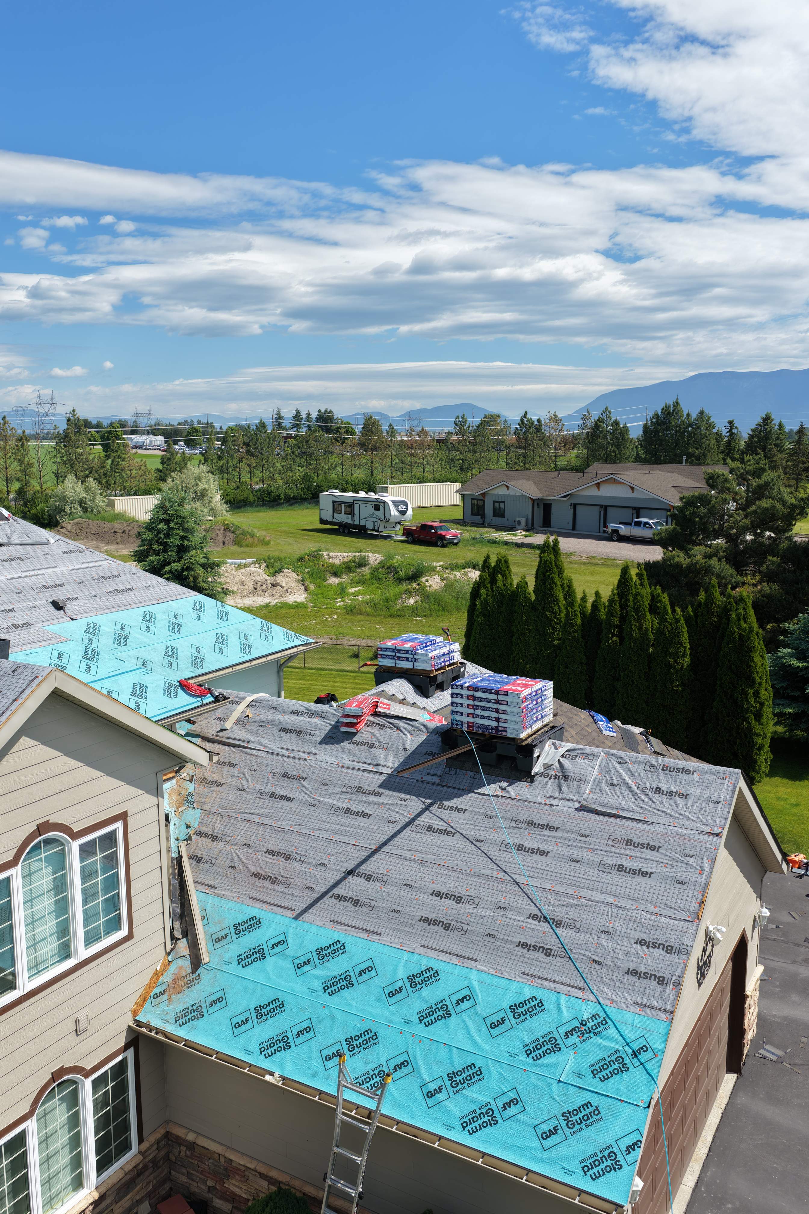 Roof Replacement using GAF Timberline HDZ - Chestnut Valley by Montana Roofing Solutions