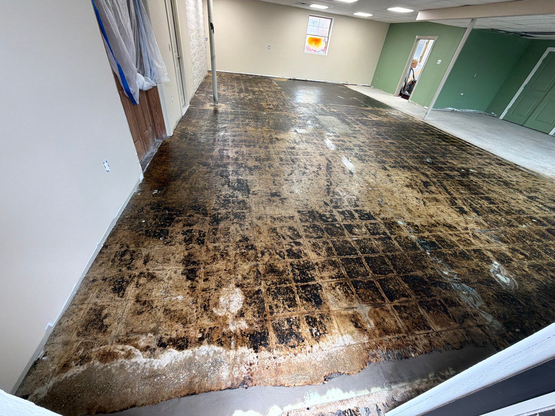 Commercial Epoxy Flake Floor Installation and Concrete Refinishing in Montague by Gordon Painting