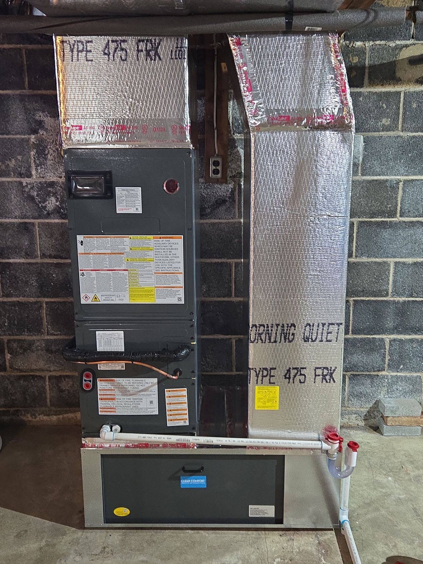 Central Air replacement by V.Y. services co